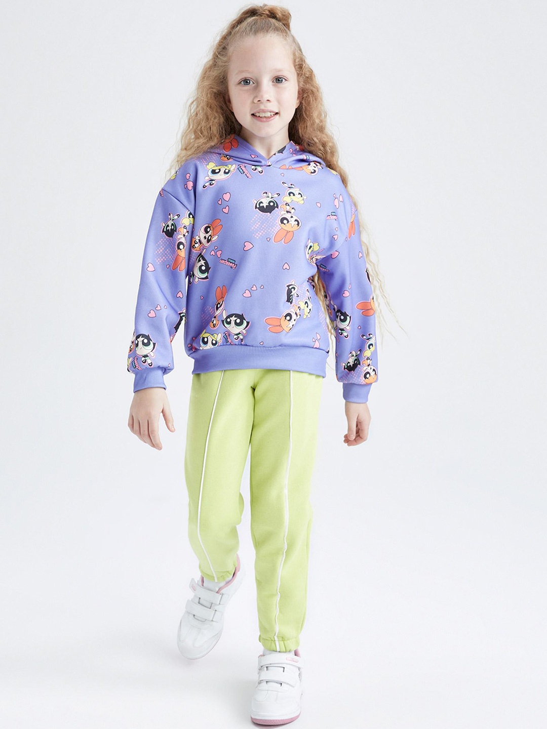 

DeFacto Girls Mid Rise Regular Fit Trousers, Green