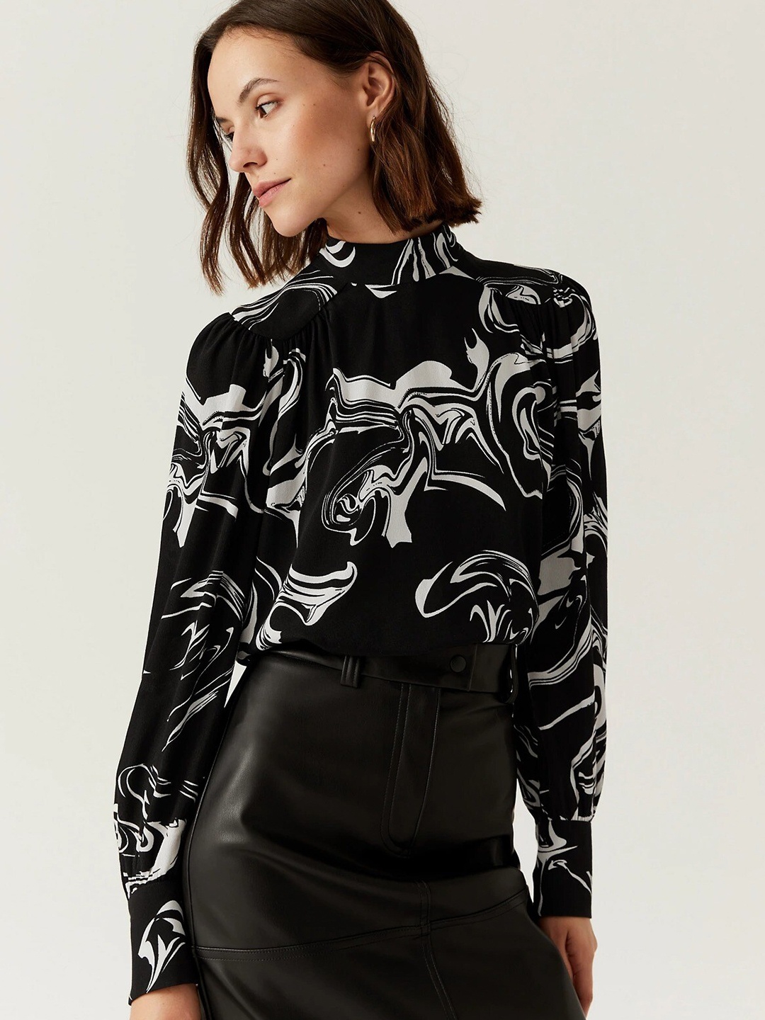 

Marks & Spencer Print Top, Black