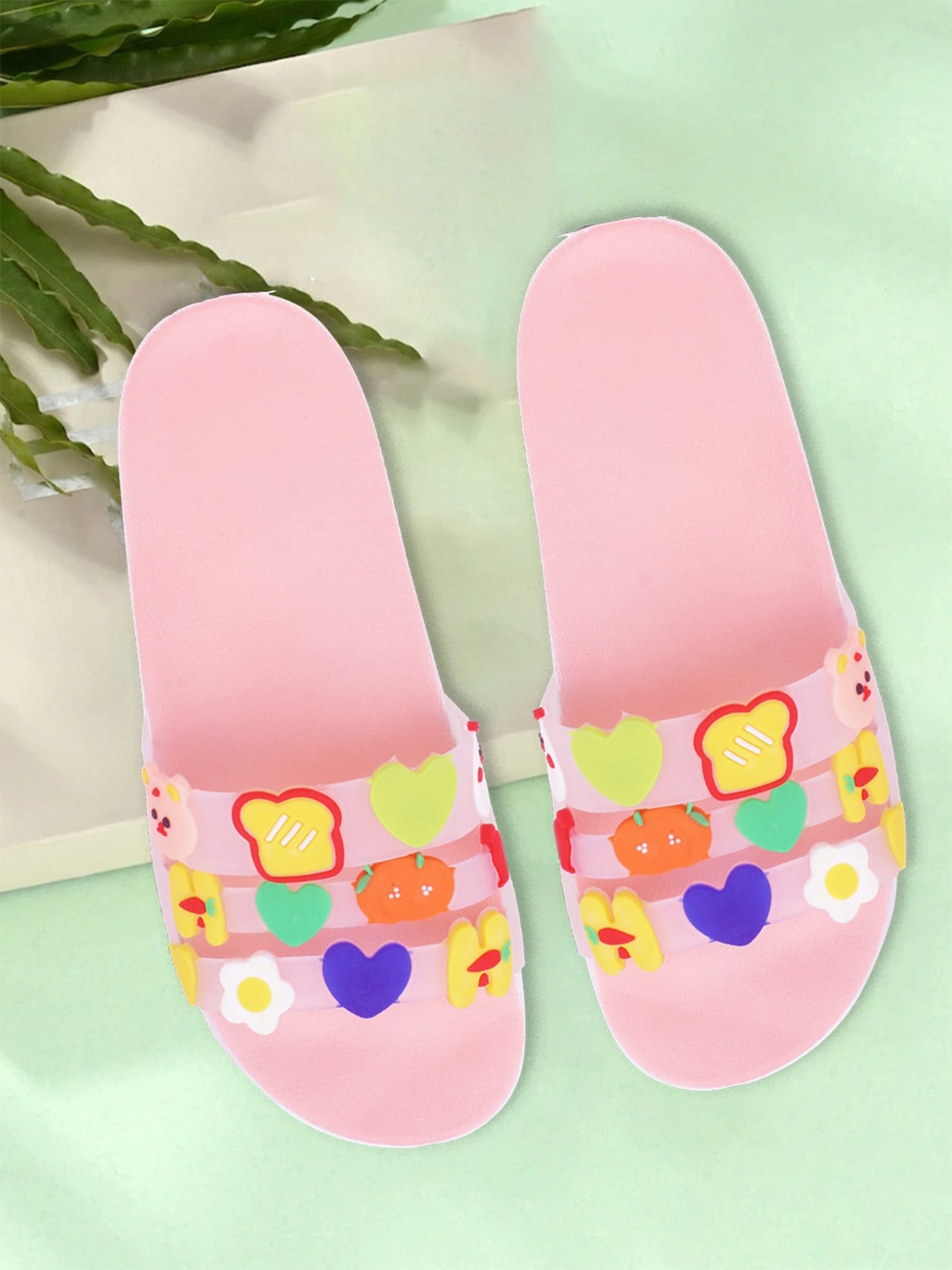 

Pampy Angel Women Rubber Sliders, Pink