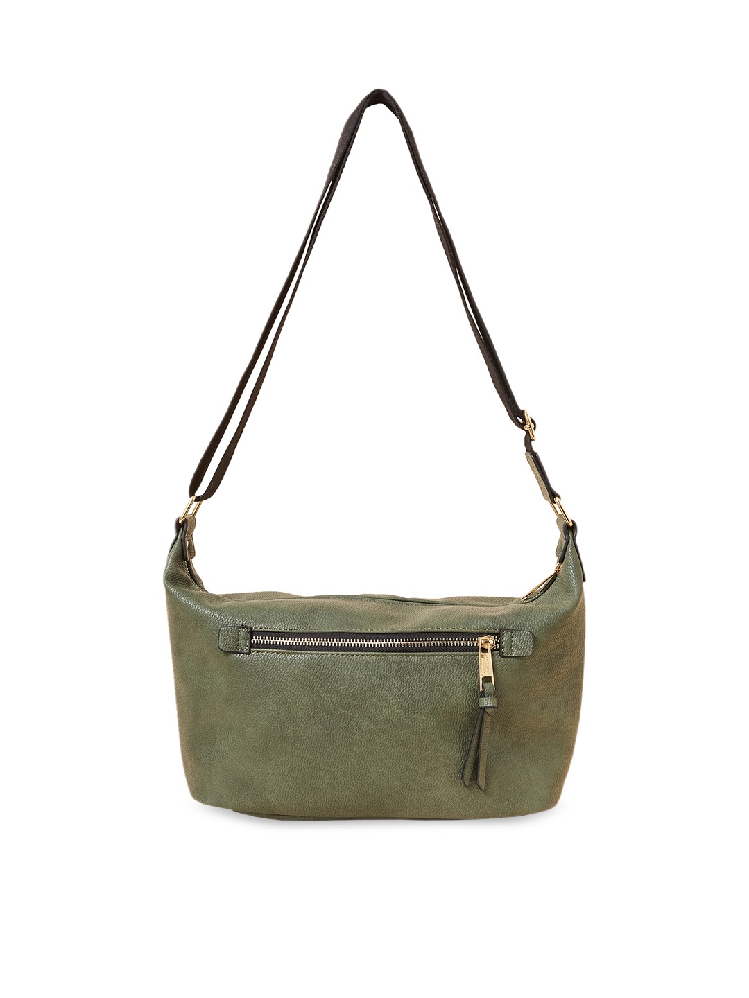 

Accessorize London Women Faux Leather Soft Webbing Crossbody Bag, Green