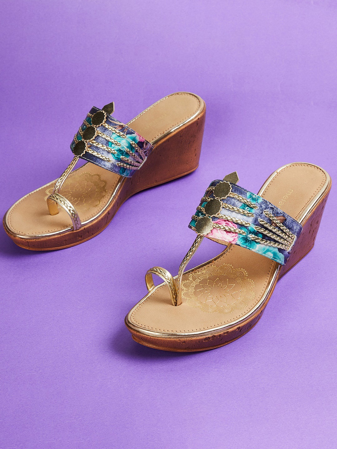 

Melange by Lifestyle Women Wedge Sandals, Blue