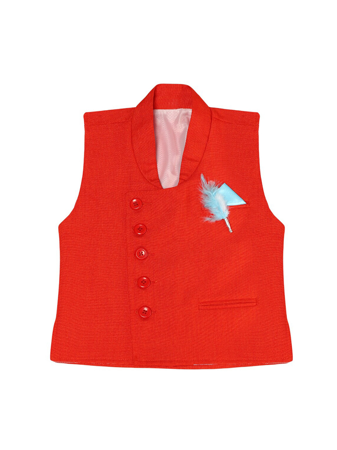 

Aj DEZInES Kids Boys Jute Cotton Waistcoat, Orange