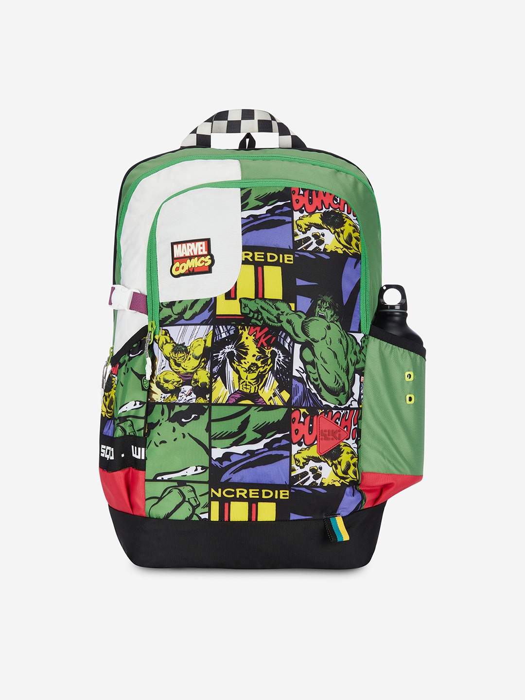 

Wildcraft Graphic Printed Non Padded Wiki Squad 3 Backpack, Green