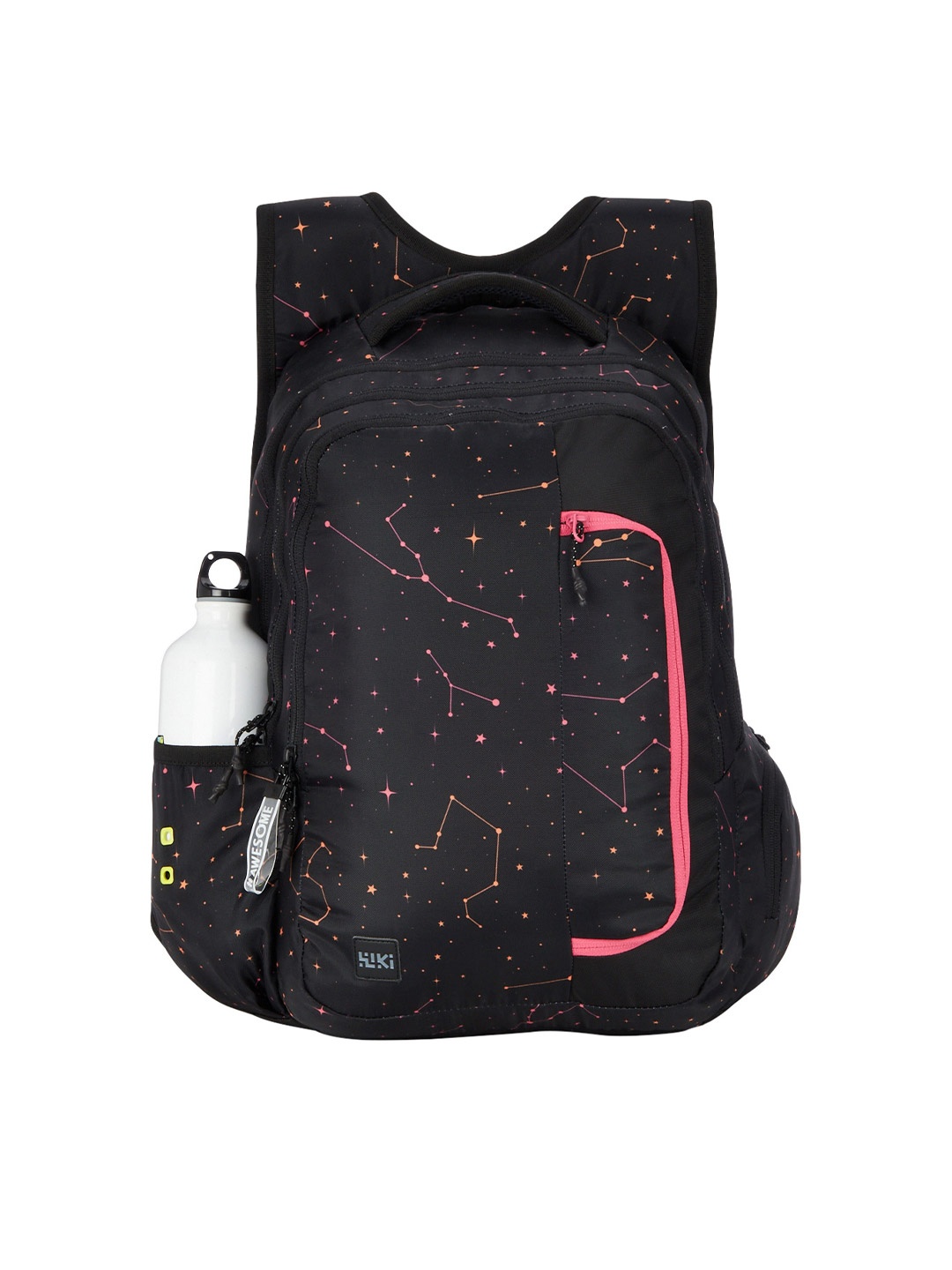 

Wildcraft Graphic Printed Medium WIKI GIRL 4 Backpack, Black