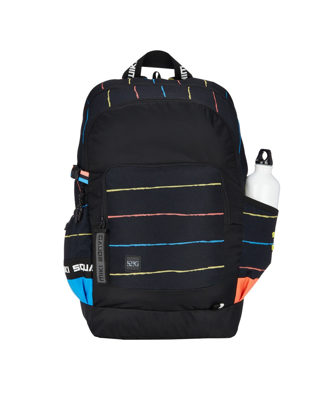 

Wildcraft Striped Squad 4 Backpack, Black