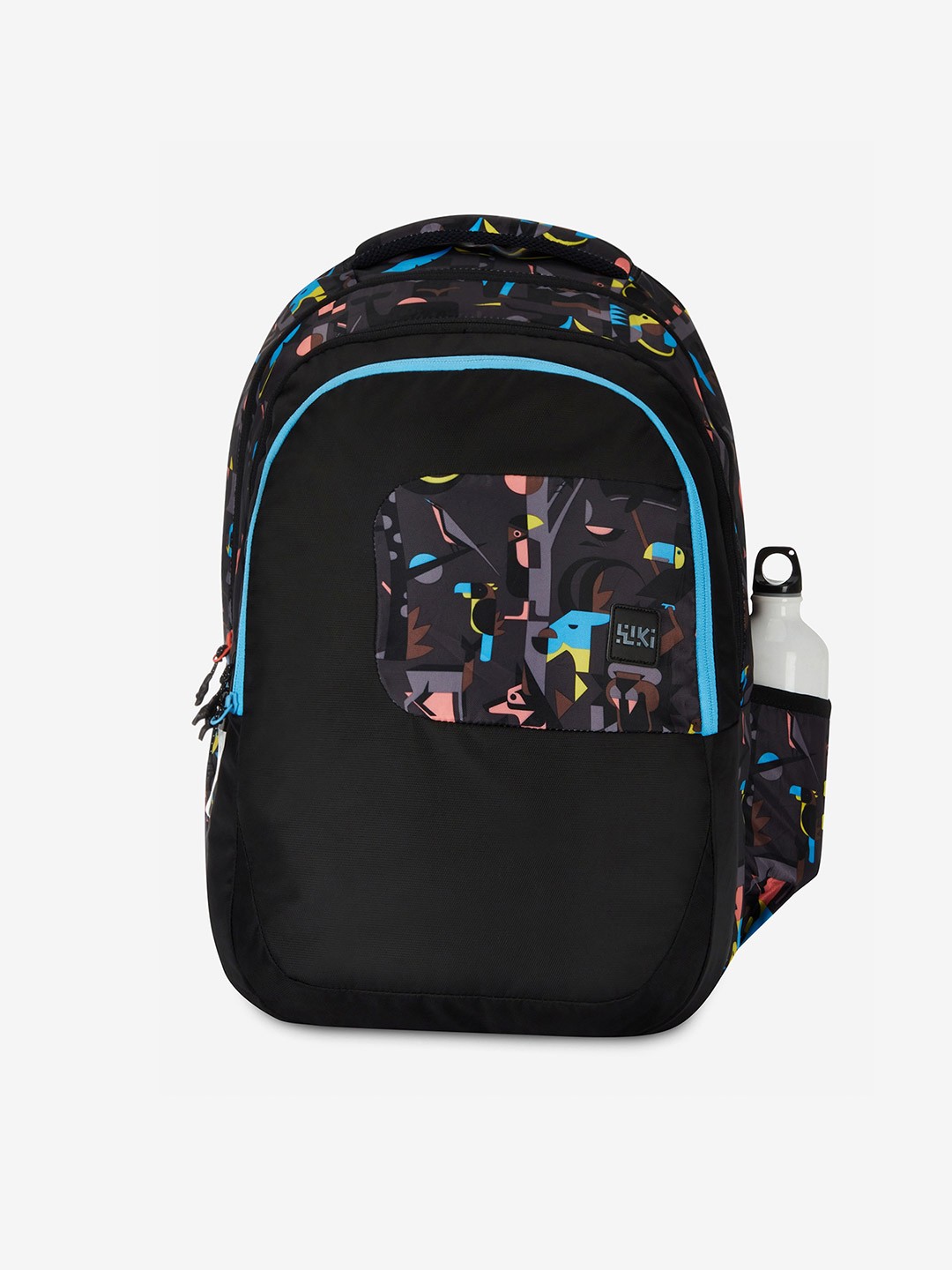 

Wildcraft Kids Graphic Printed WIKI 6 Backpack, Black