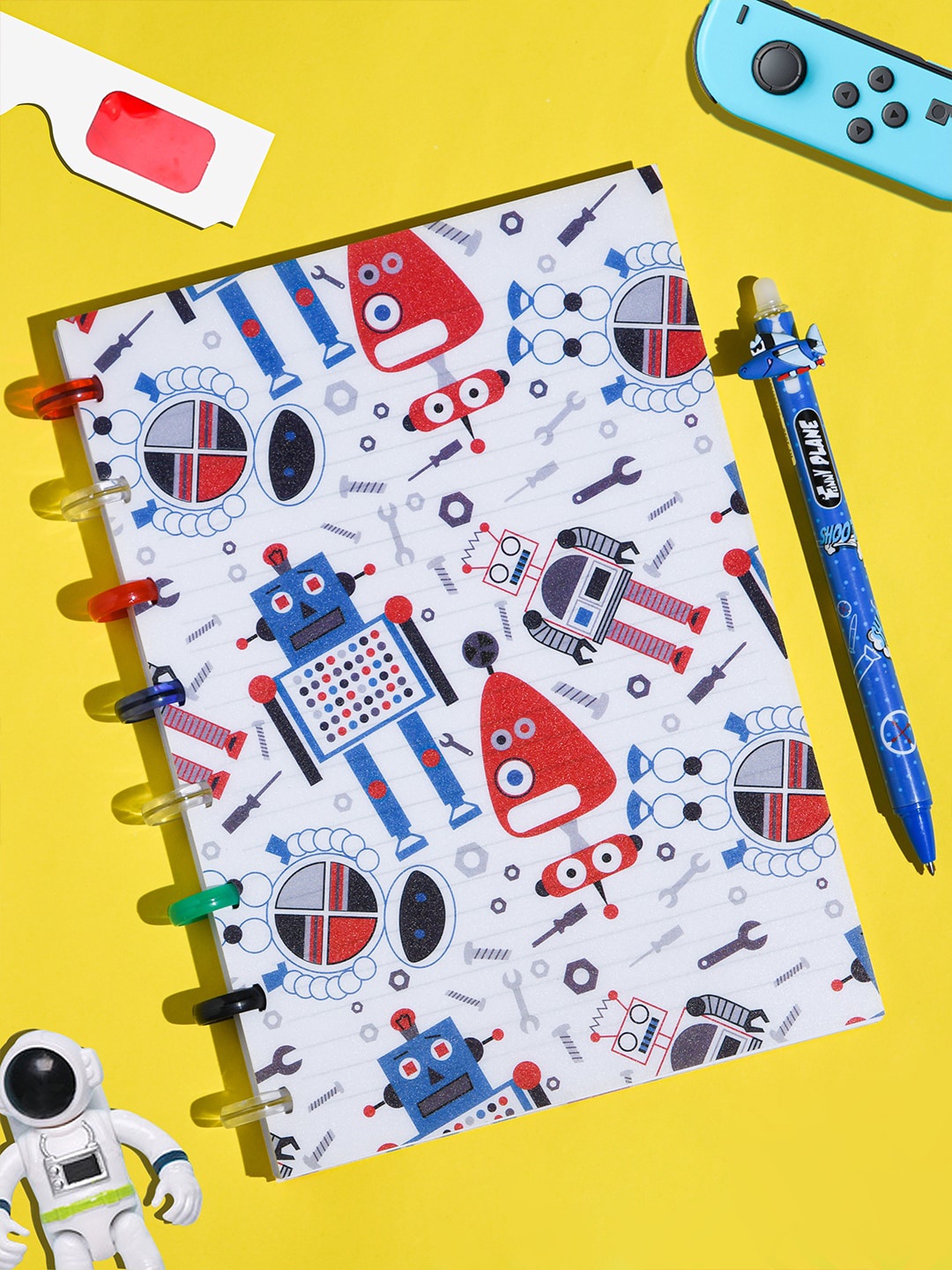 

Toniq Kids Allien Printed Notebook With Pen, Multi