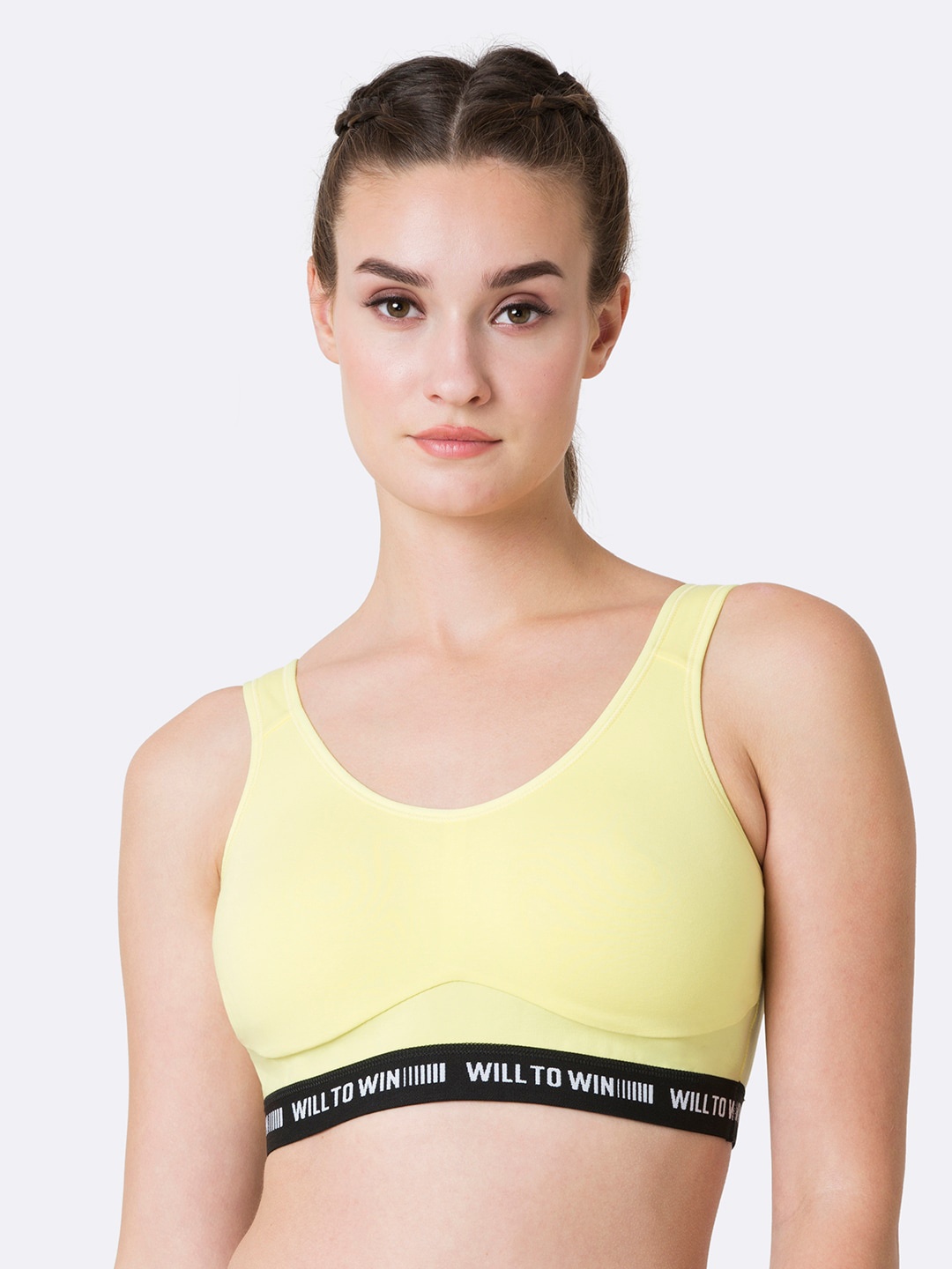 

Van Heusen Proactive Women Sweet Yellow Anti Bacterial Wireless Sports Bra
