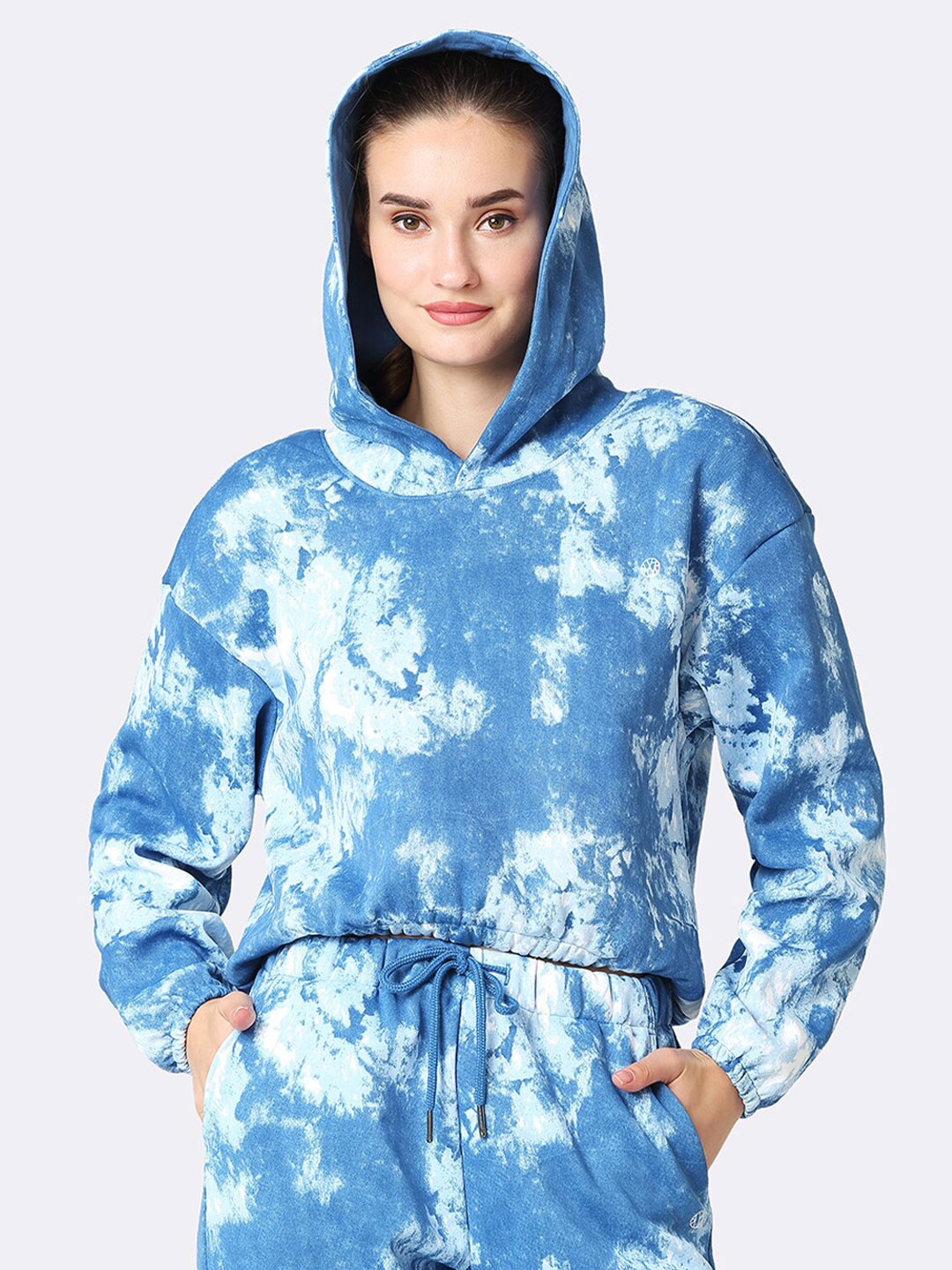 

Van Heusen Athleisure Tie & Dye Long Sleeve Drop-Shoulder Hoodie, Blue