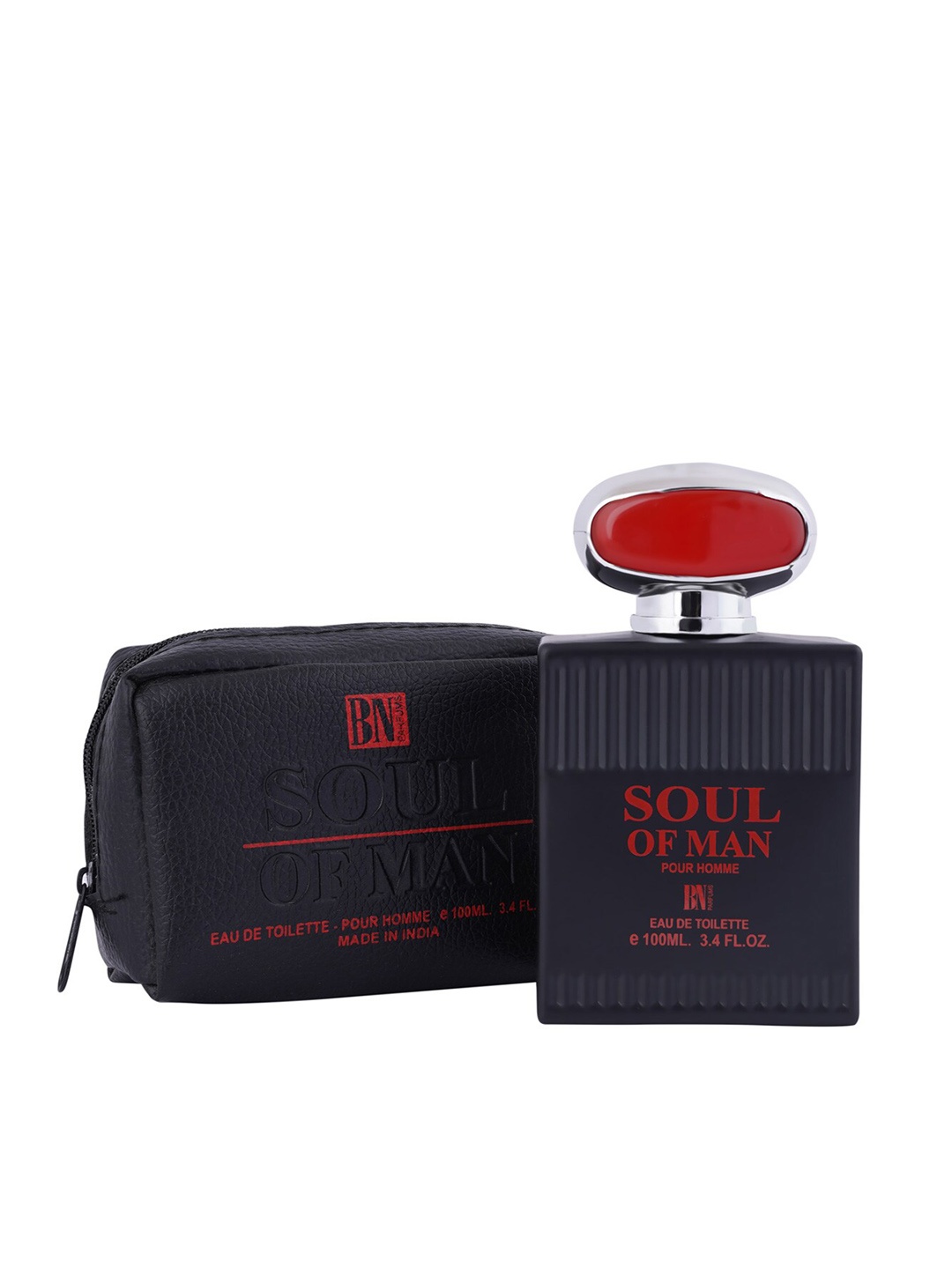 

BN PARFUMS Soul of Man Men Premium Soothing & Long Lasting Eau De Toilette - 100ml, Black