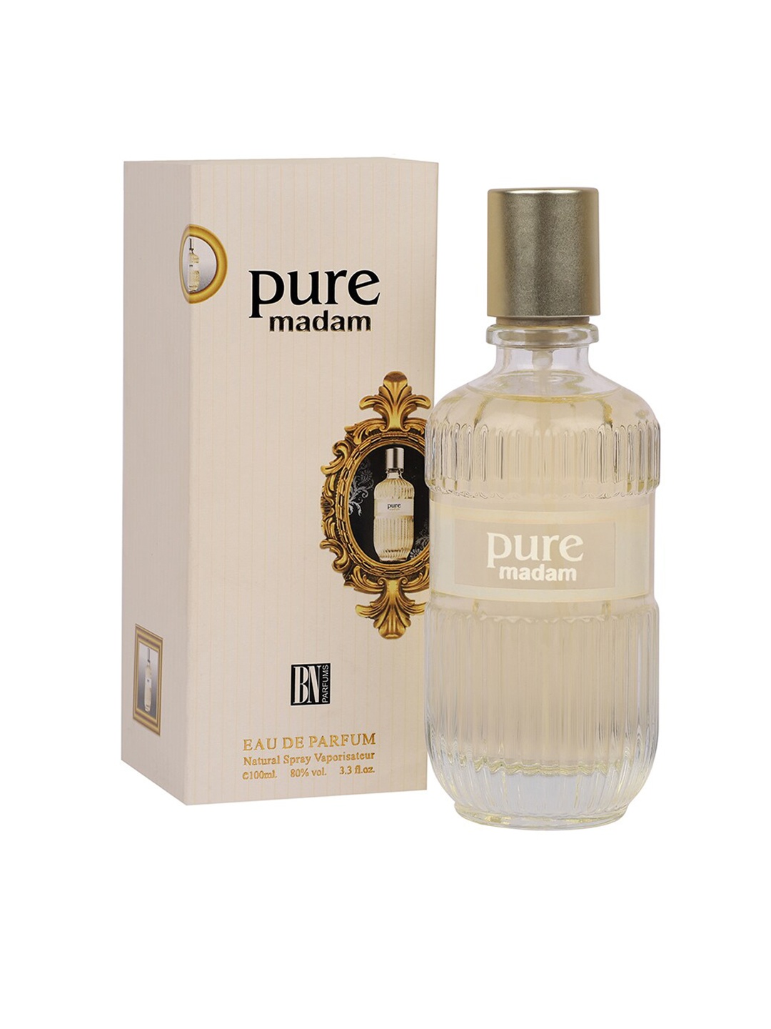 

BN PARFUMS Women Pure Madam Long-Lasting Eau De Parfum with Soothing Fragrance - 100ml, Beige