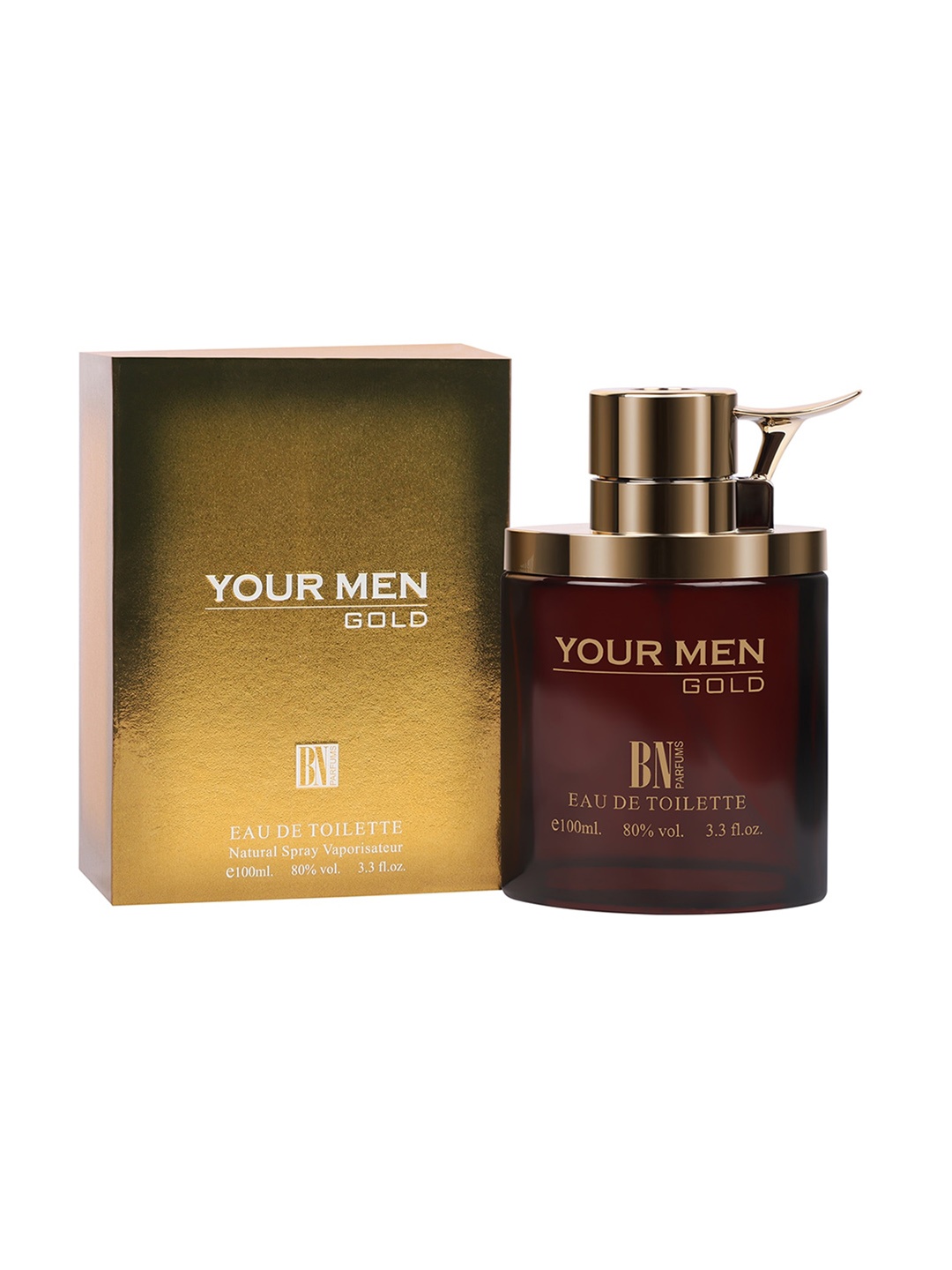 

BN PARFUMS Your Men Gold Long-Lasting Eau De Toilette with Soothing Fragrance - 100ml