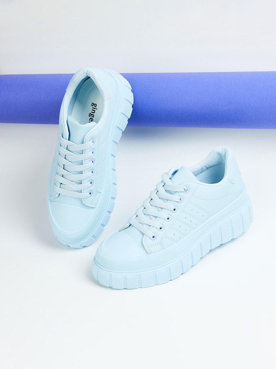 

Ginger by Lifestyle Women Lace-Ups Sneakers, Blue