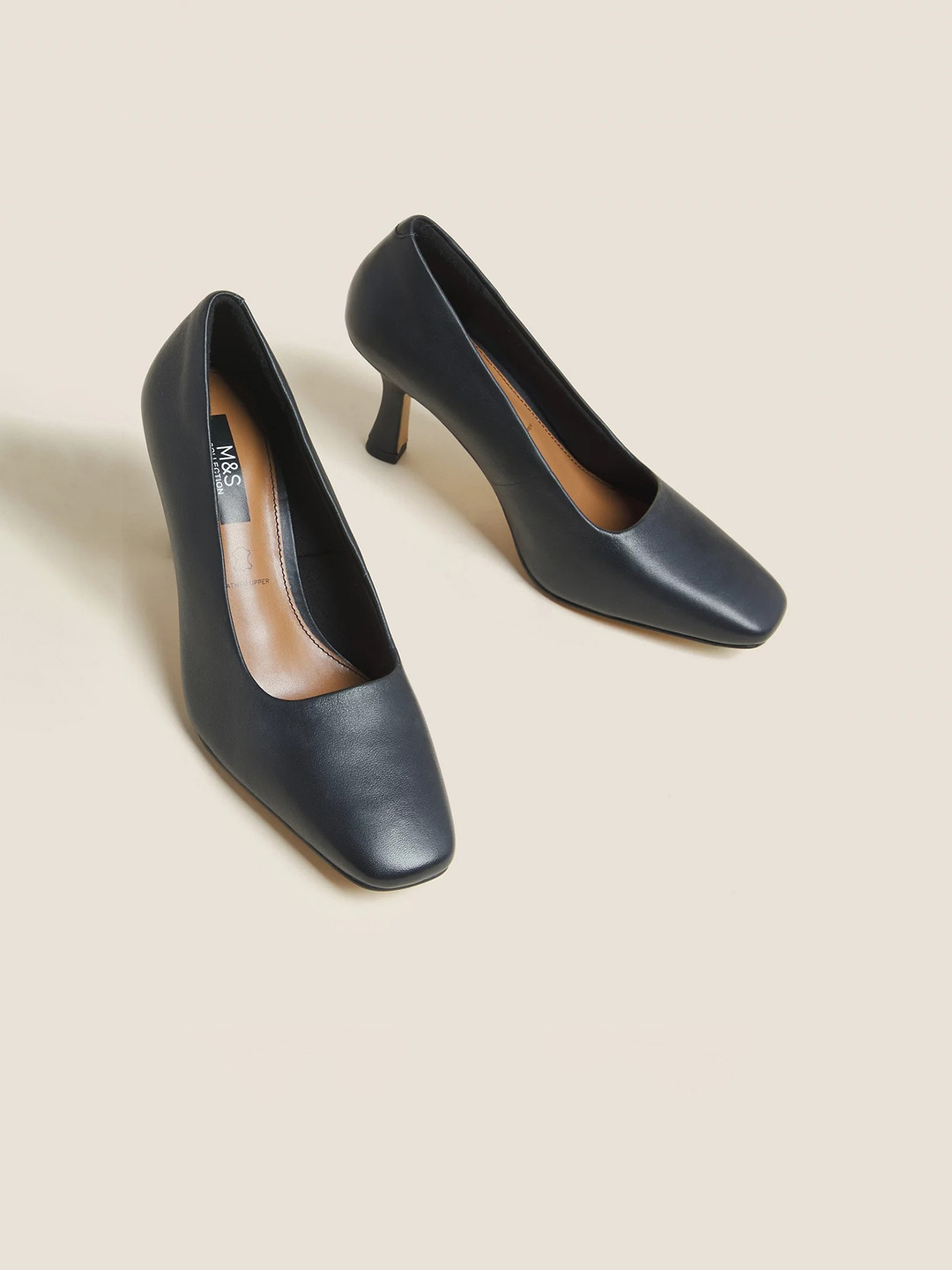 

Marks & Spencer Leather Pumps Heels, Black