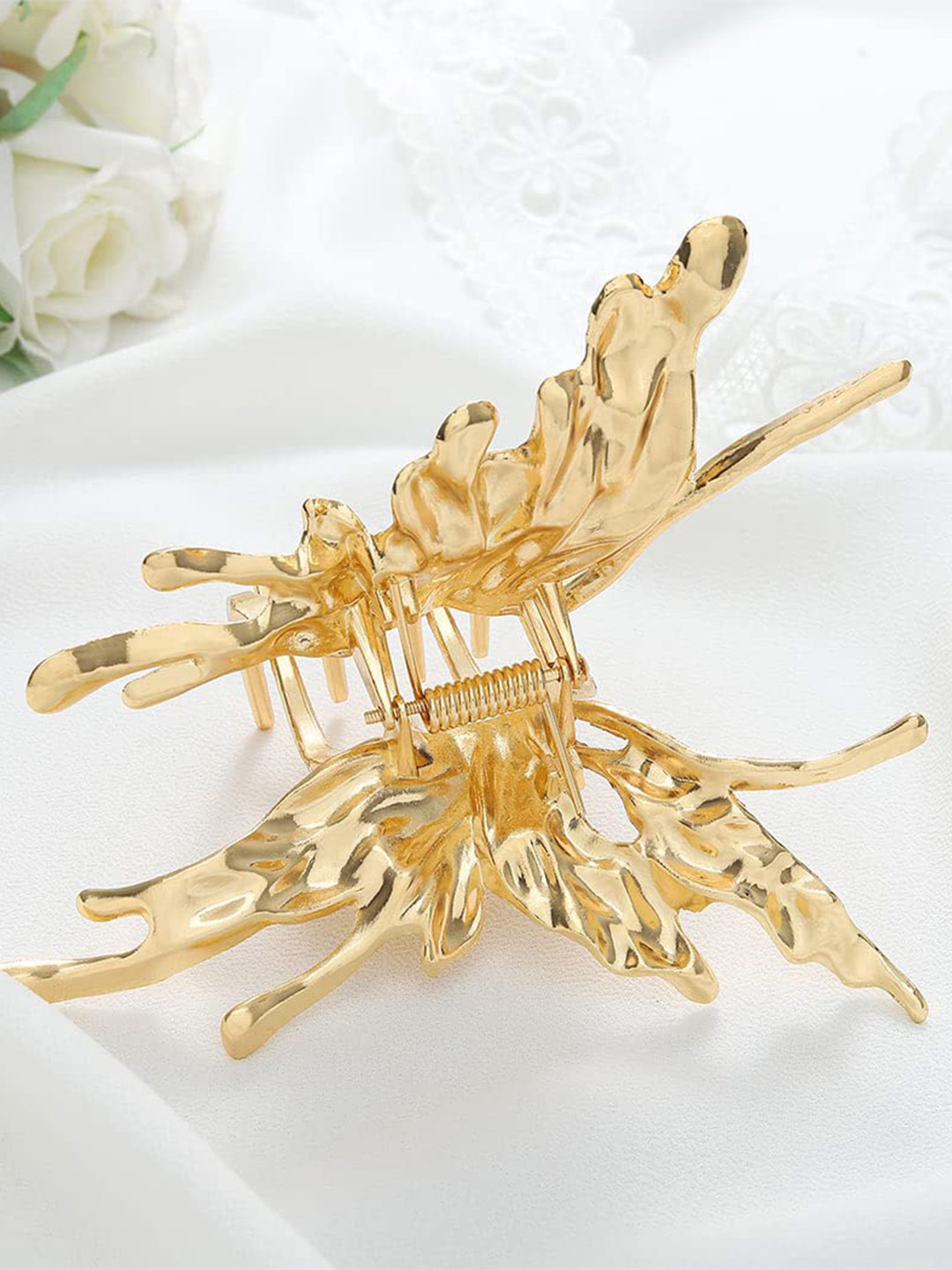 

FIMBUL Women Metal Butterfly Claw Clip, Gold