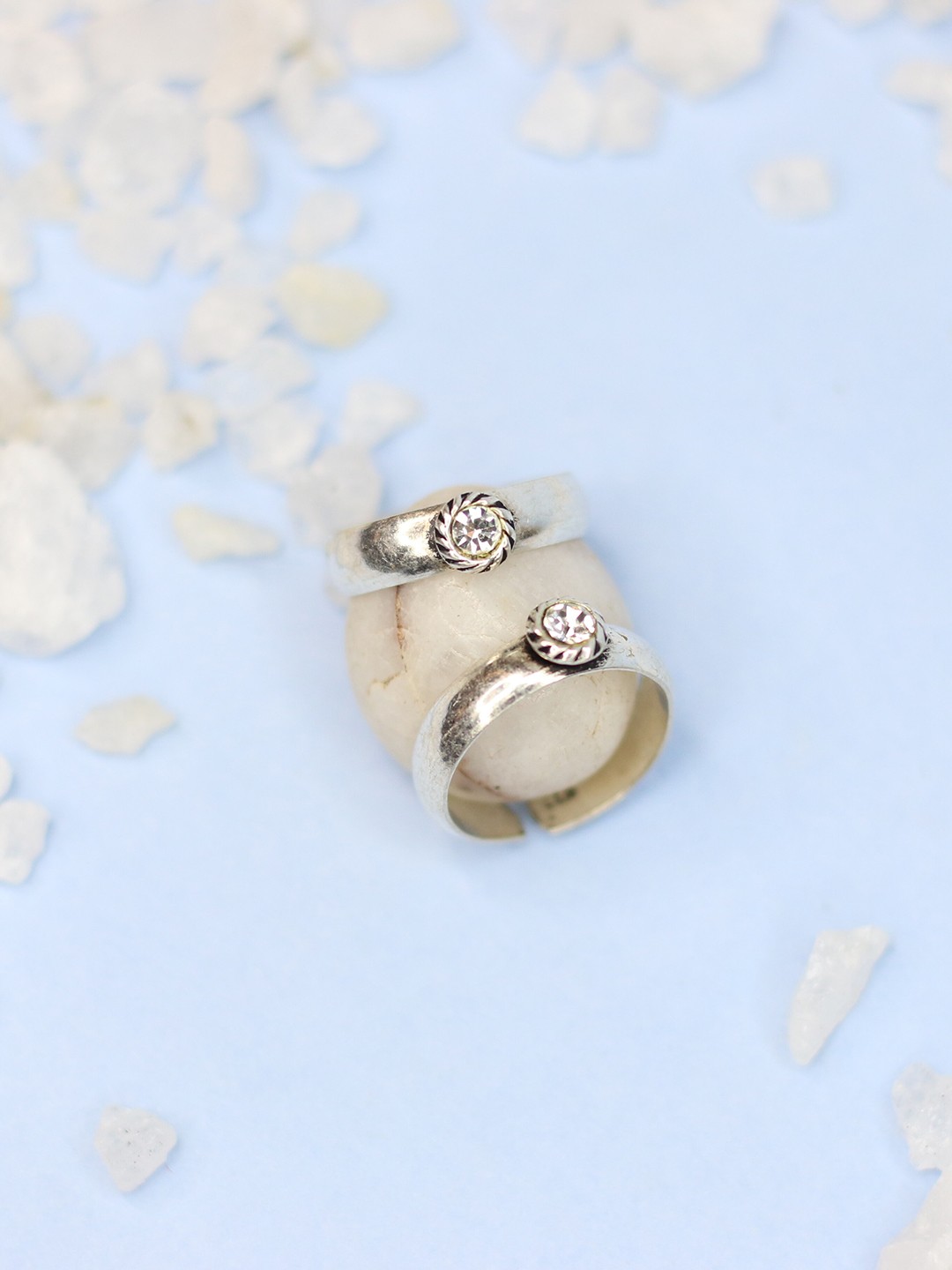 

Arte Jewels Set Of 2 925 Silver Adjustable Toe Rings