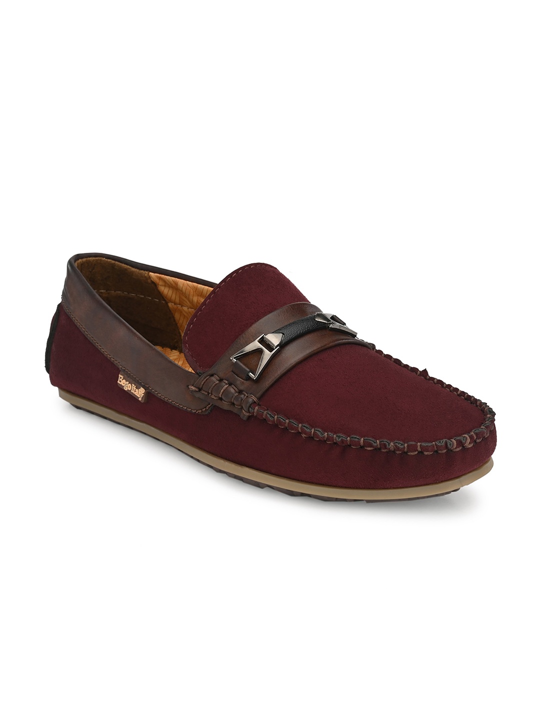 

Eego Italy Men Slip On Loafers Shoes, Purple