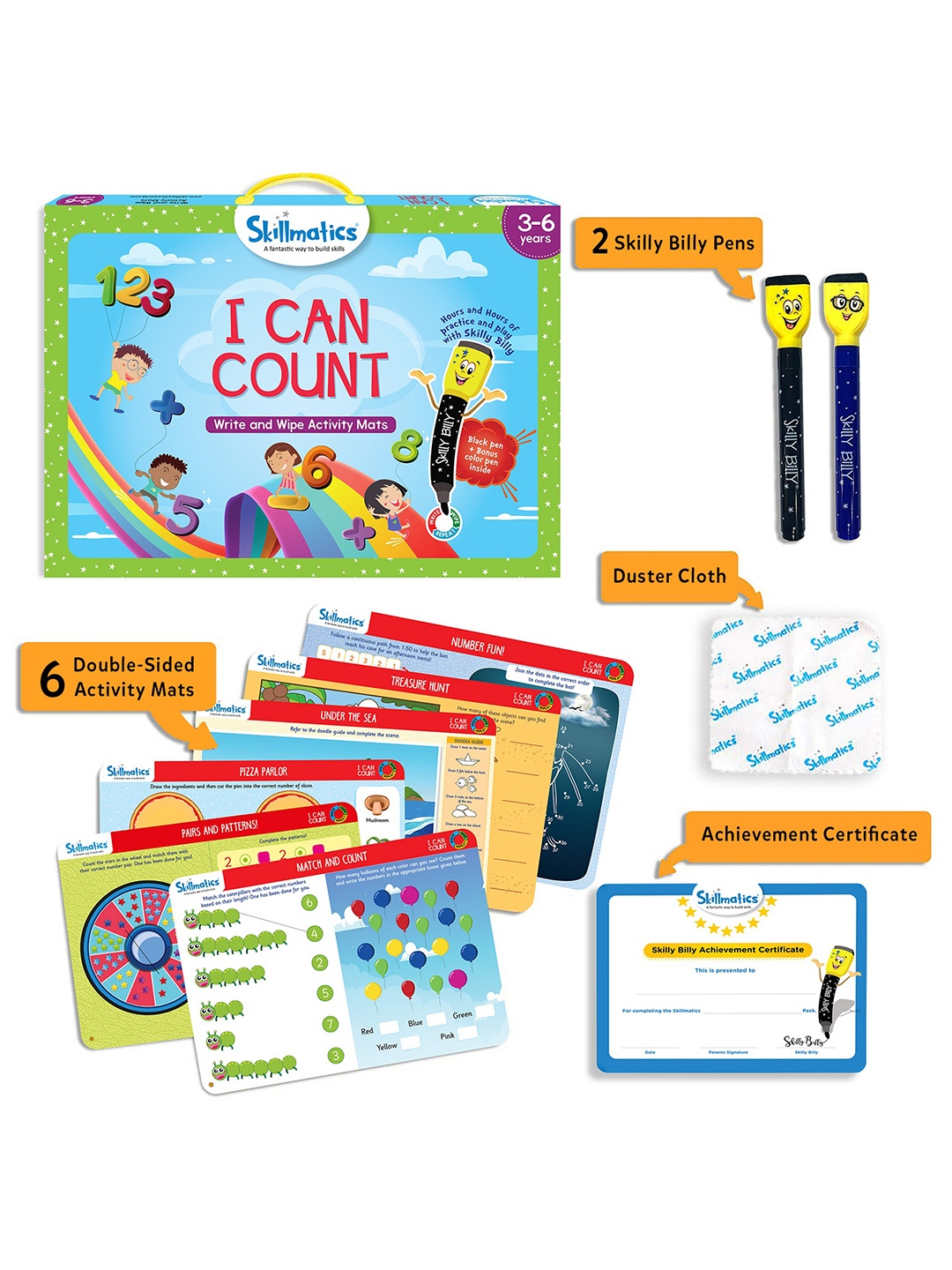 

Skillmatics Kids I Can Count Educational Activity Toys and Games, Blue