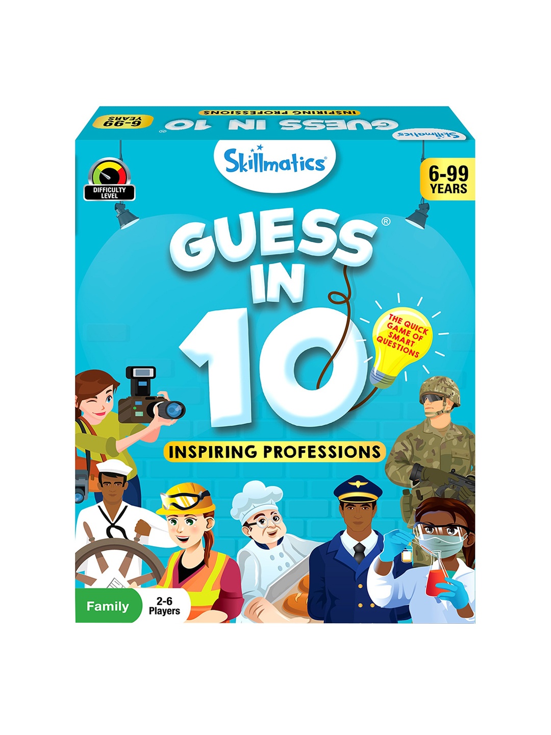 

Skillmatics Kids Guess in 10 Inspiring Professions Card Game, Red