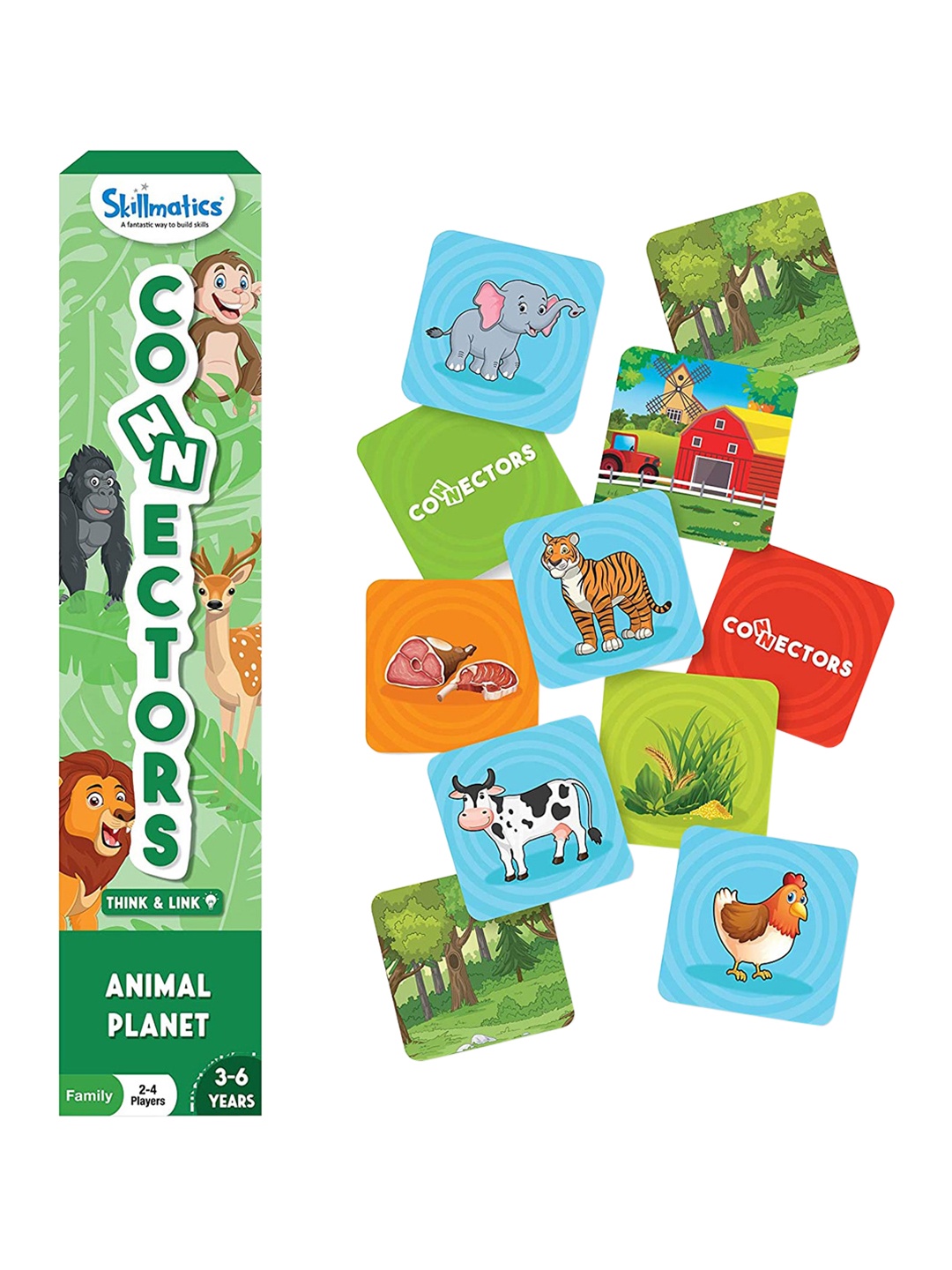 

Skillmatics Kids Connectors Animal Planet Educational Games, Blue