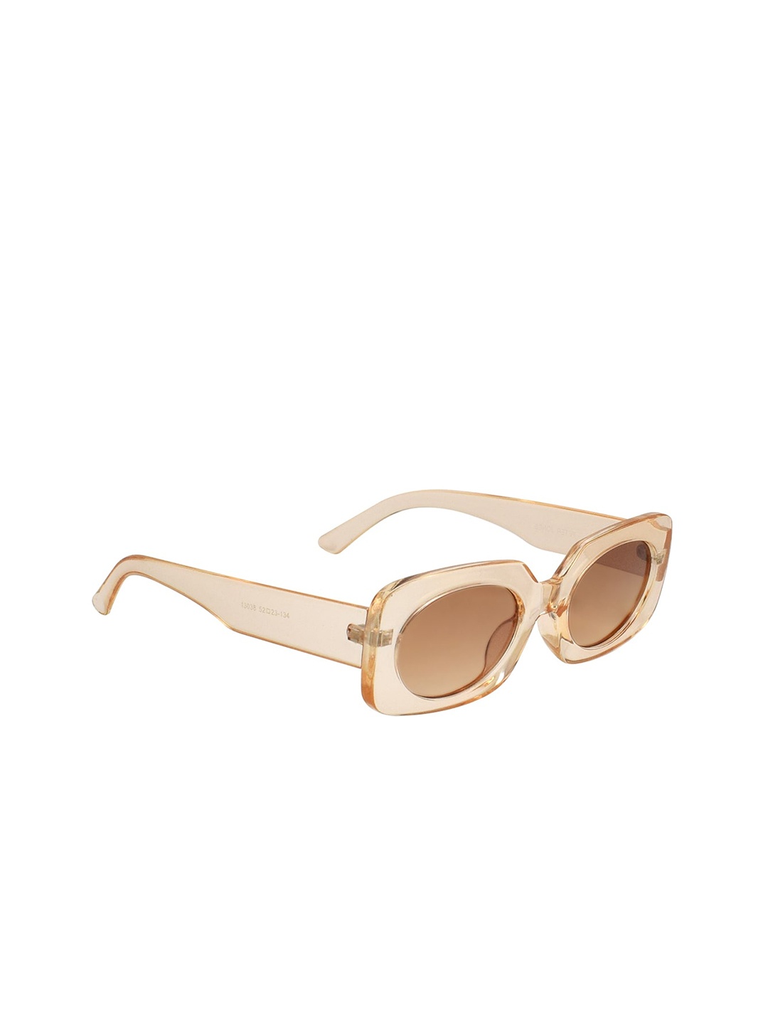 

Peter Jones Eyewear Unisex Lens Rectangle Sunglasses with UV Protected Lens, Brown
