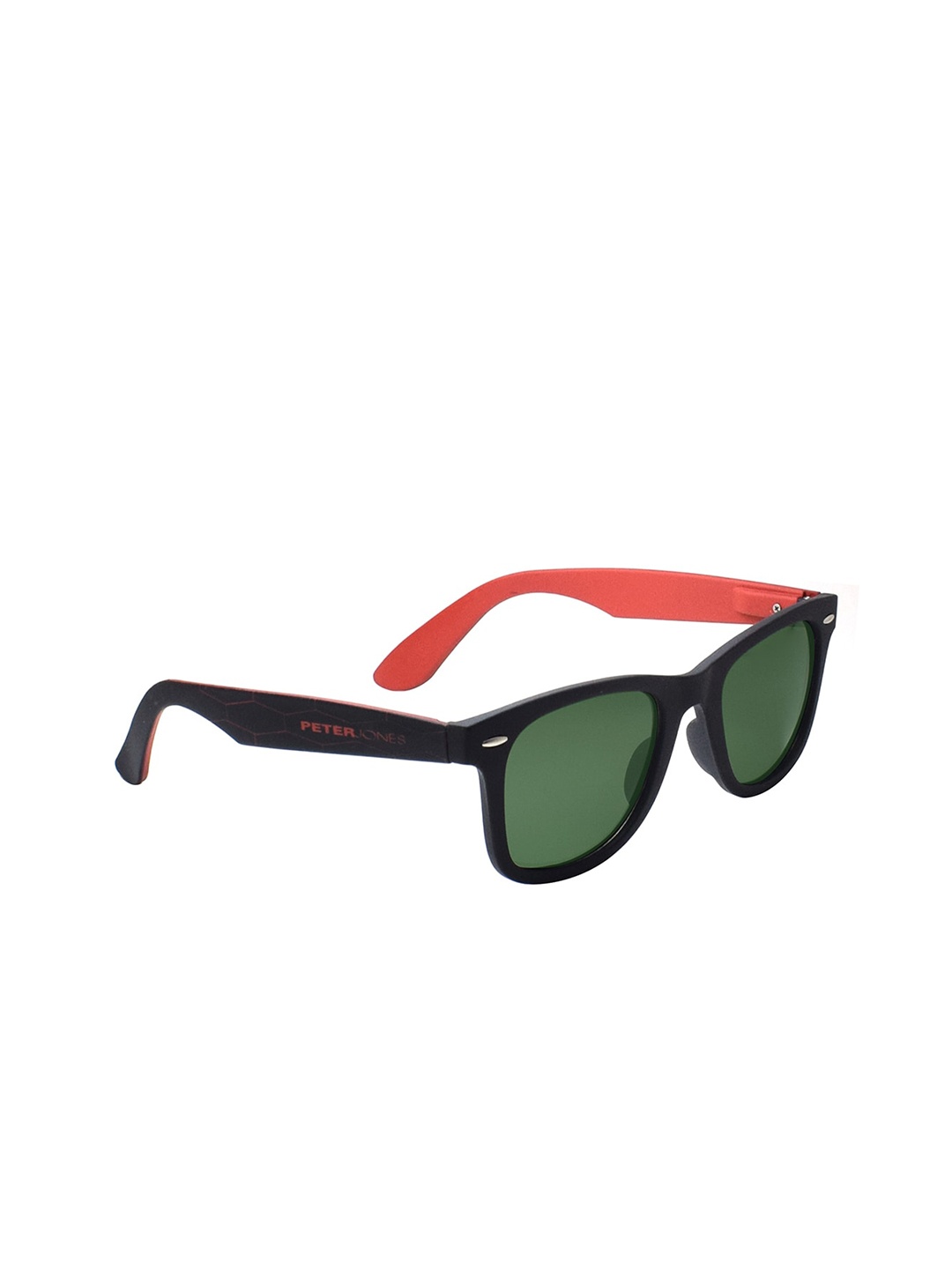 

Peter Jones Eyewear Unisex Square Sunglasses with Polarised Lens, Green