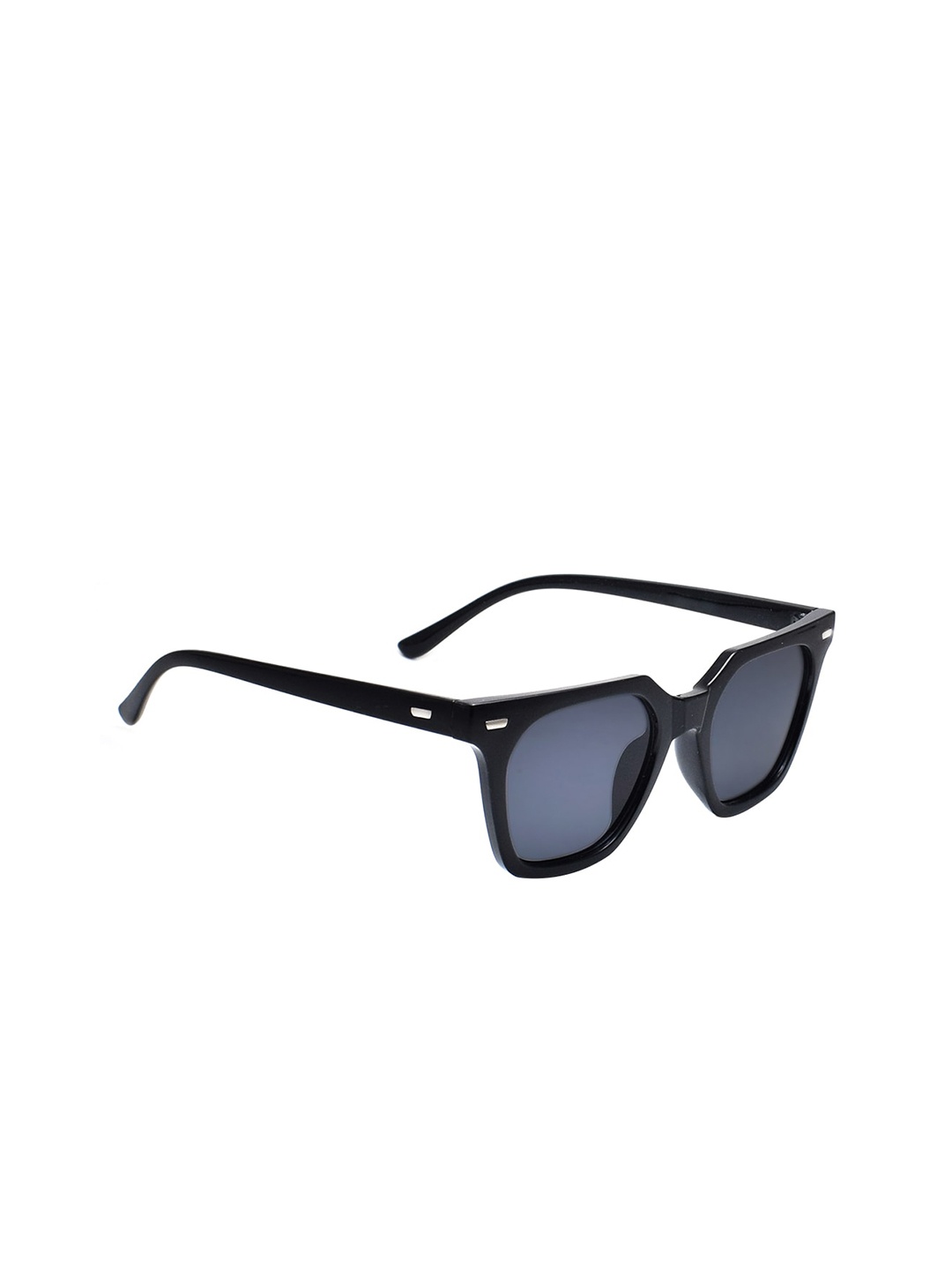 

Peter Jones Eyewear Square Sunglasses with UV Protected Lens- 13047B_S, Black
