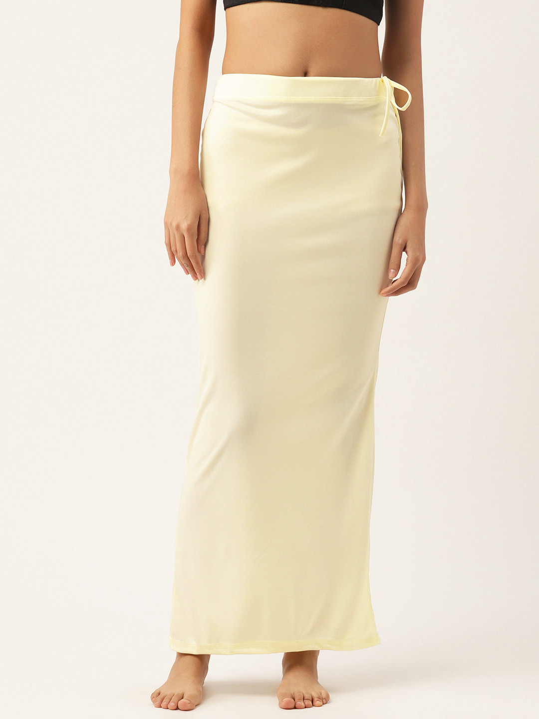 

Ms.Lingies Solid Seamless Saree Shapewear, Off white