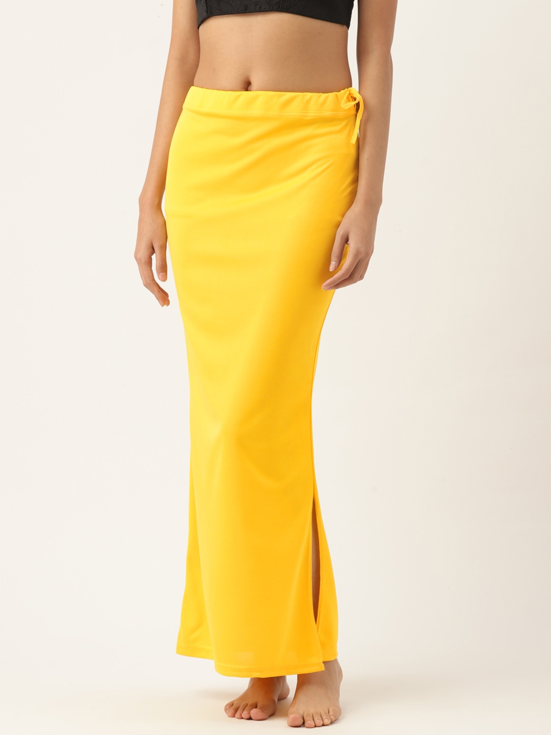 

Ms.Lingies Solid Seamless Saree Shapewear, Yellow