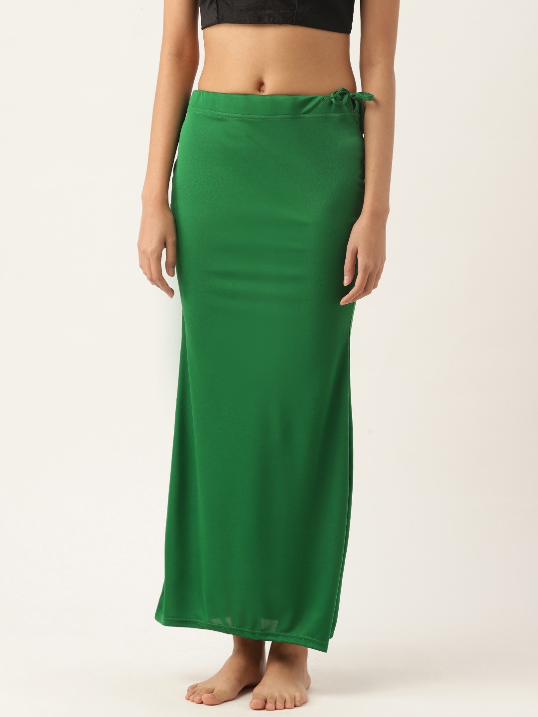

Ms.Lingies Solid Saree Shapewear, Green