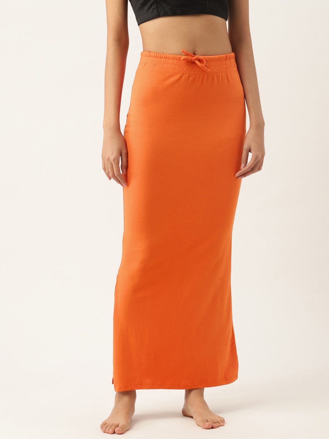 

Ms.Lingies Solid Saree Shapewear, Orange