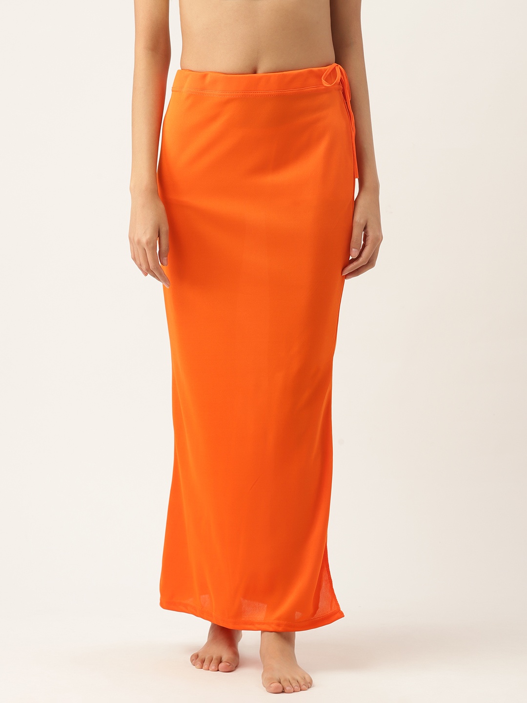 

Ms.Lingies Solid Seamless Saree Shapewear, Orange