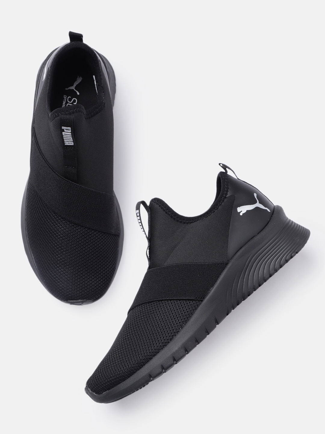 

Puma Women Remedie Slip-On Strap Training Shoes, Black