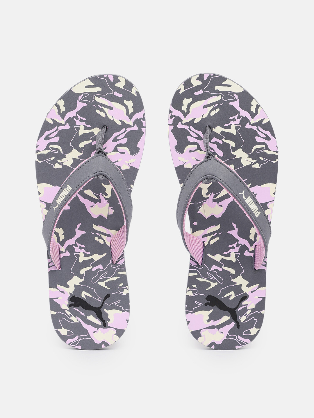 

Puma Women Printed Thong Flip-Flops, Grey