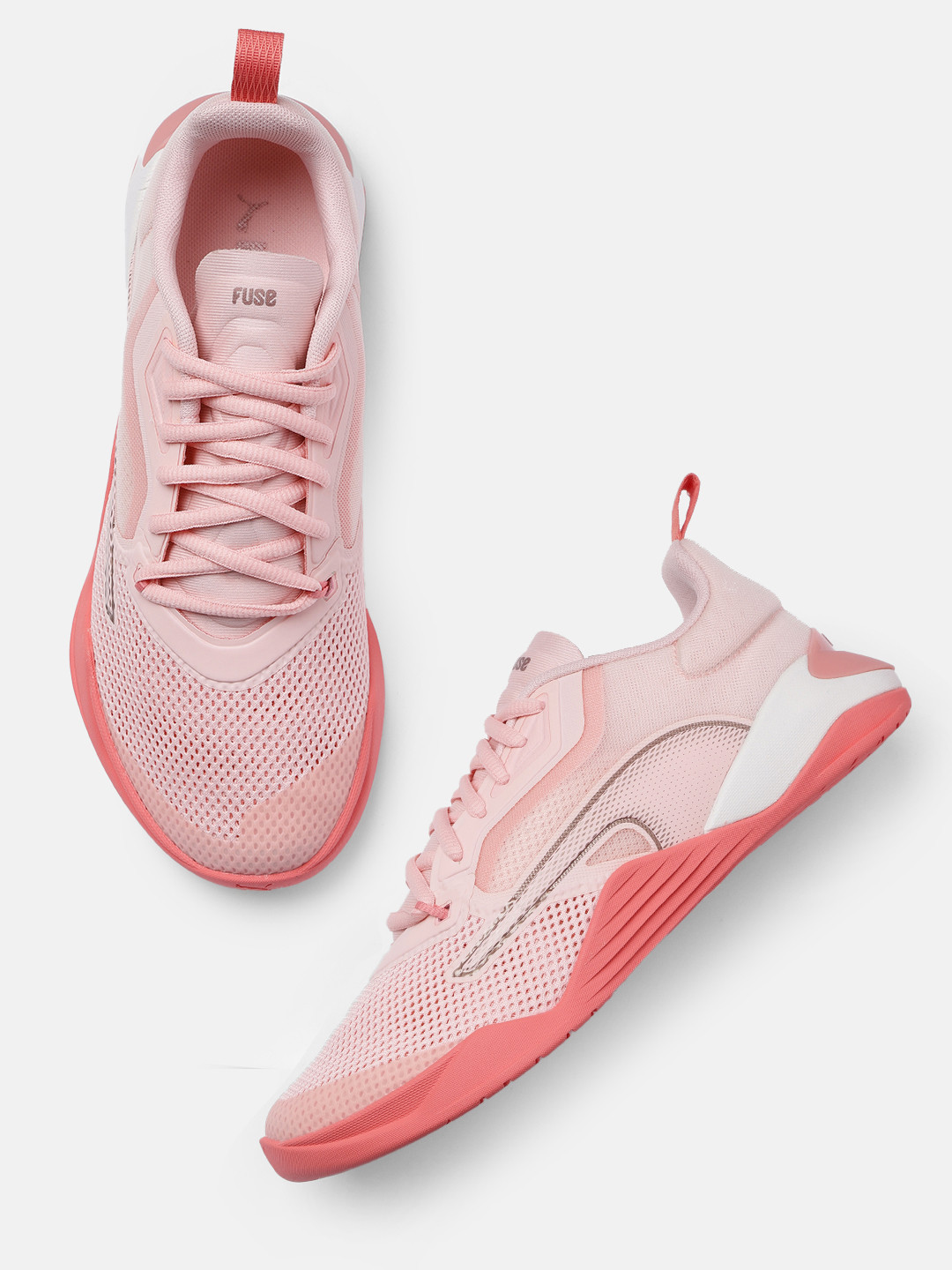 

Puma Women Solid Fuse 2.0 Training Or Gym Shoes, Peach