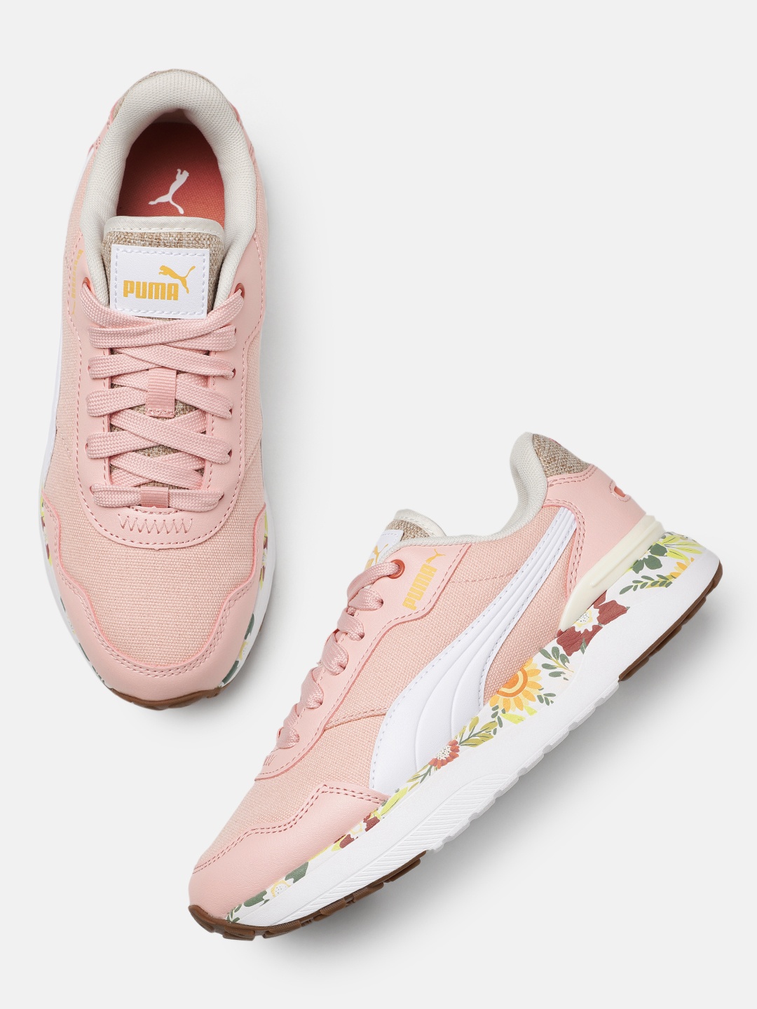 

Puma Women R78 Voyage Wild Garden Printed Sneakers, Peach