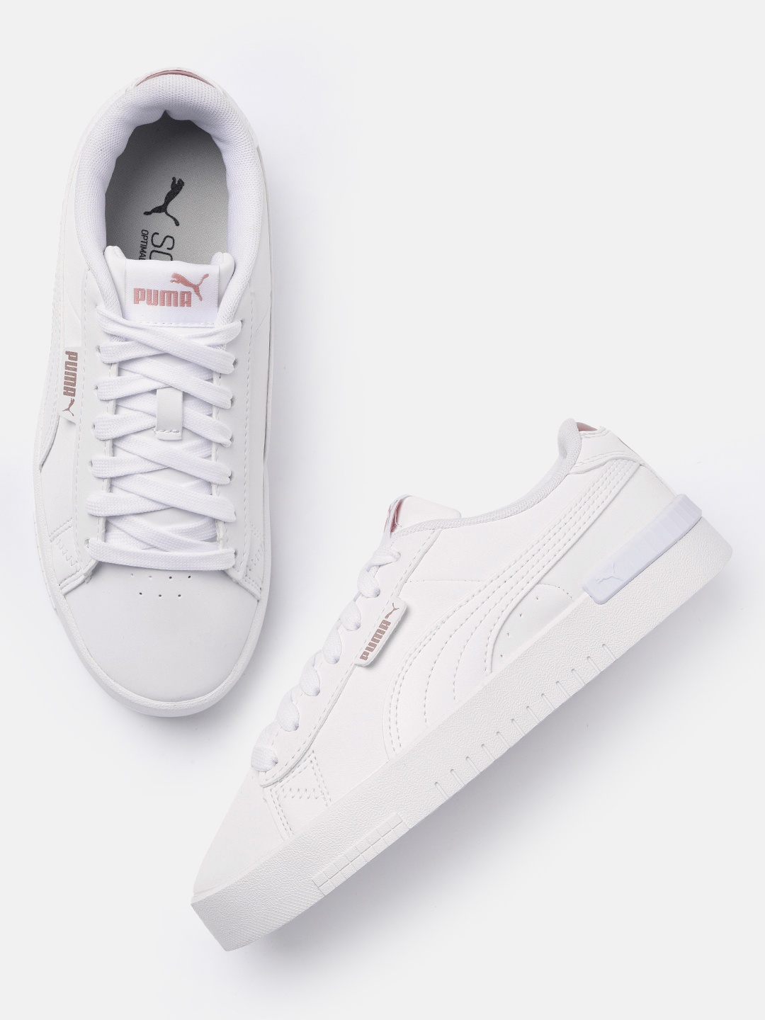 

Puma Women Solid Jada Renew Nubuck Regular Sneakers, White