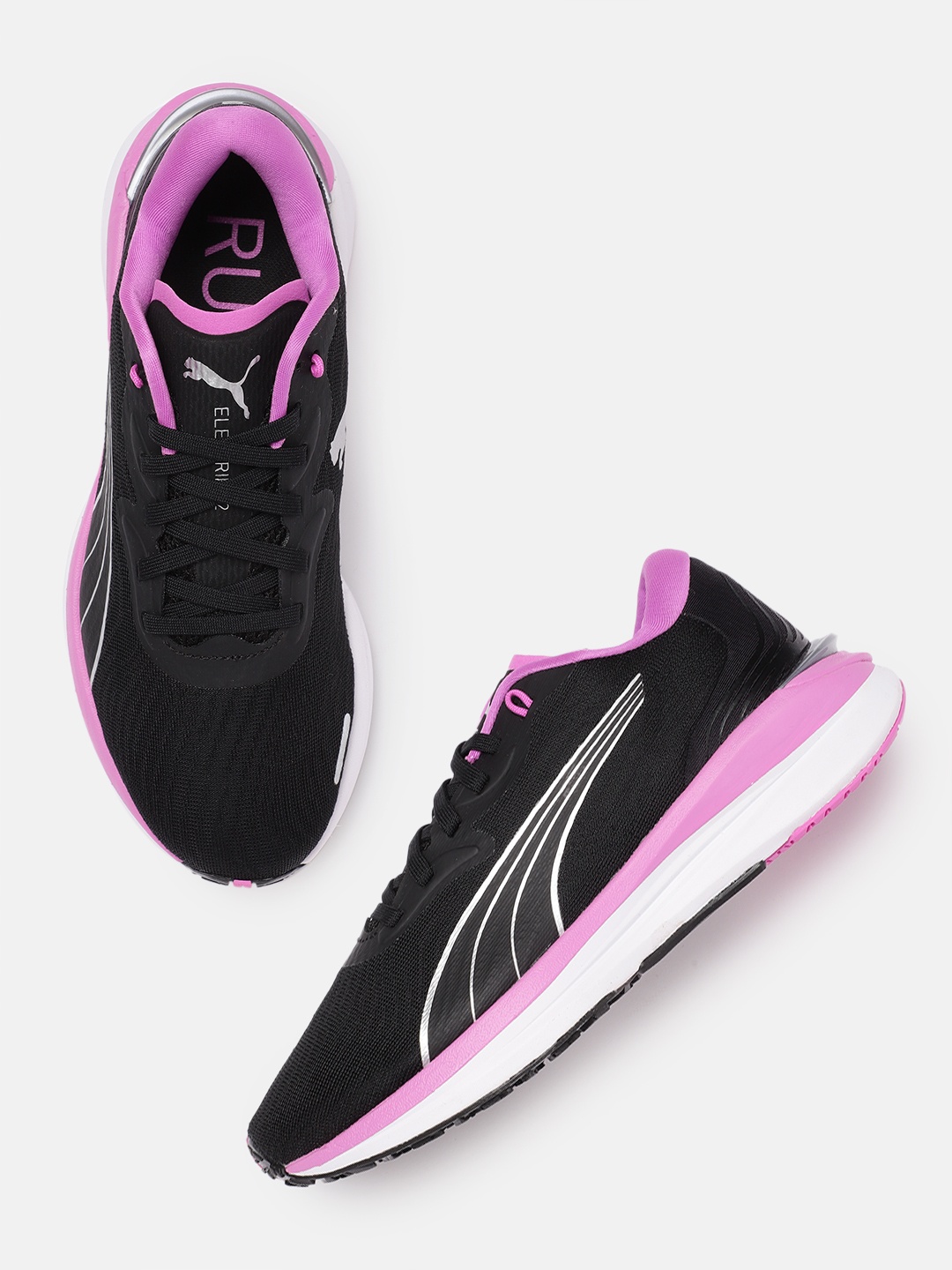 

Puma Women Solid Electrify Nitro 2 Road Running Shoes, Black