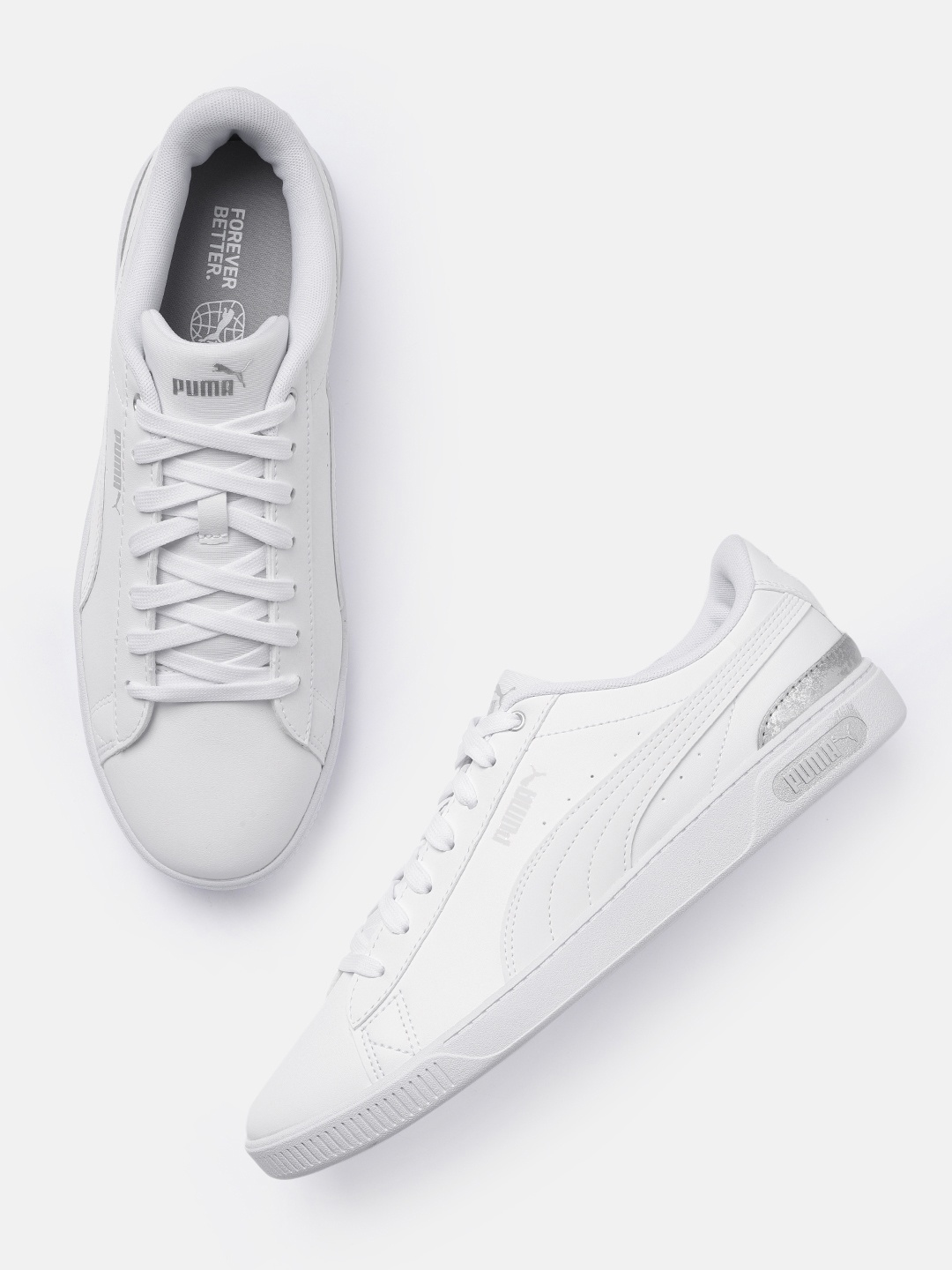 

Puma Women Vikky V3 Space Metallics Sneakers, White