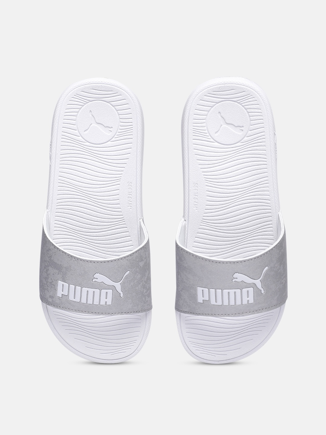 

Puma Women Printed Sliders, Silver
