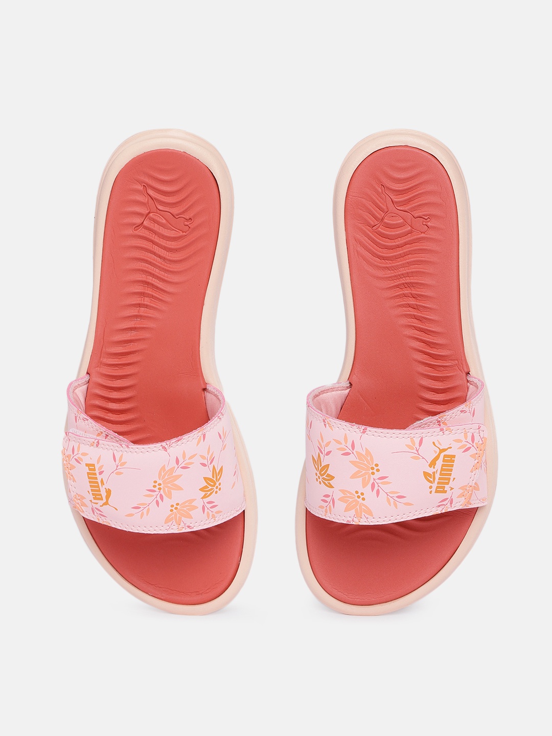 

Puma Women Silvia V2 Printed Flip Flops, Peach