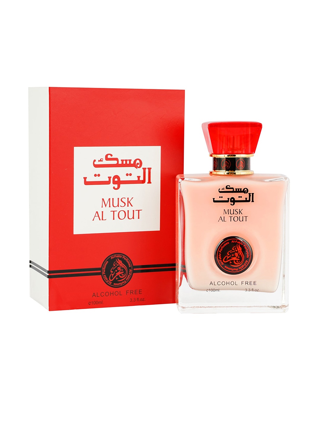 

Al-Fakhr Perfumes Men Musk Al Tout Alcohol Free Long Lasting Perfume - 100 ml, Red