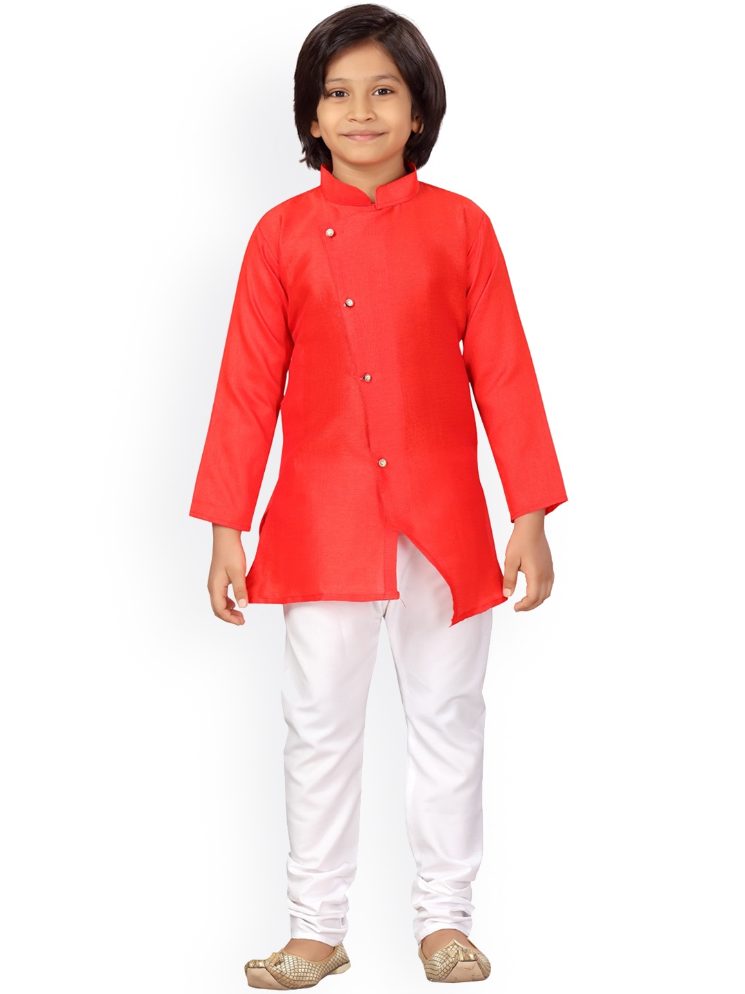

Aarika Boys Pure Cotton Kurta with Pyjamas, Orange