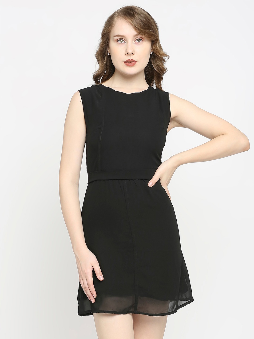 

aaliya Sheath Mini Dress, Black