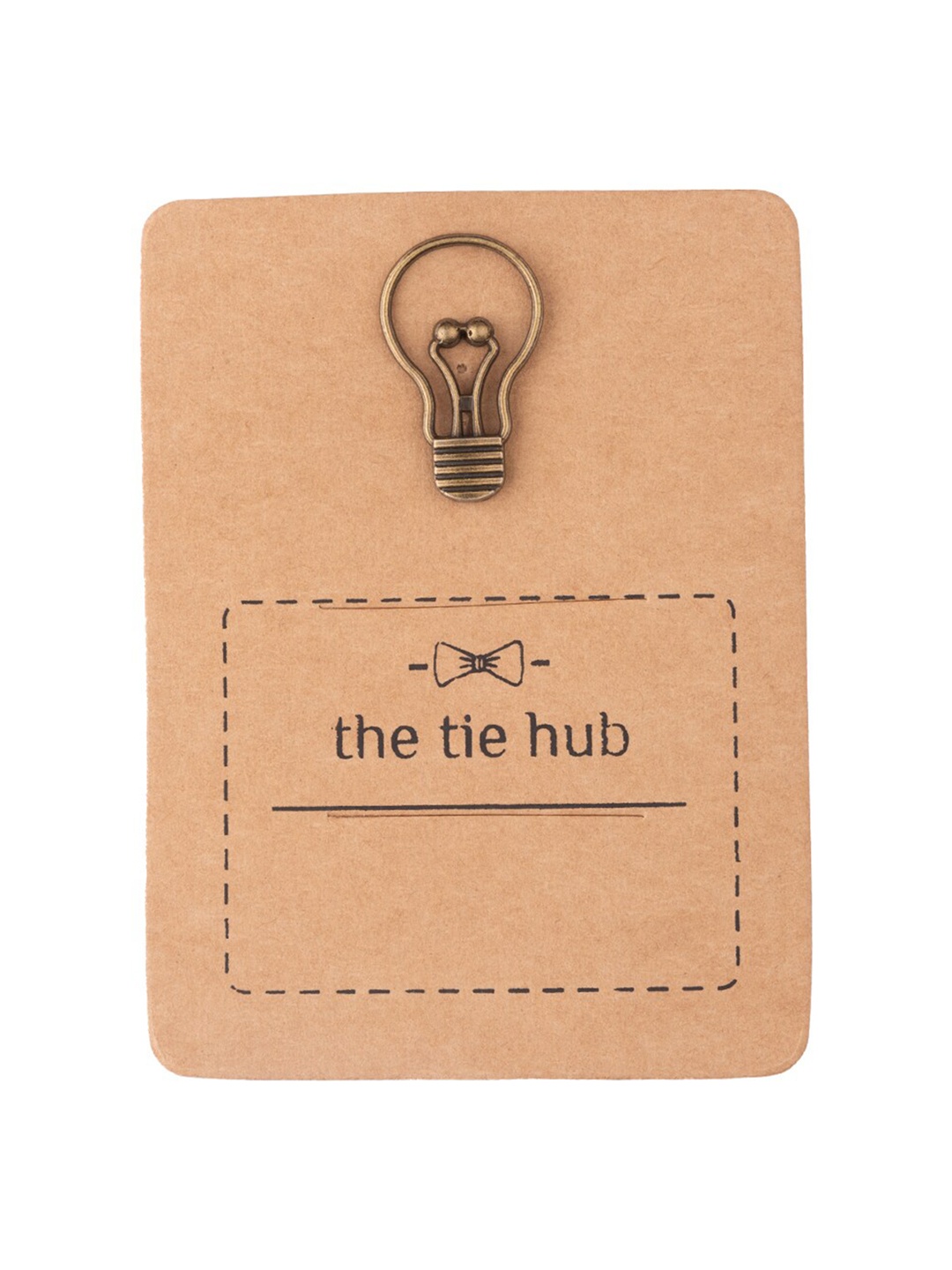 

The Tie Hub Men Bulb Charm Brass Brooch, Rust
