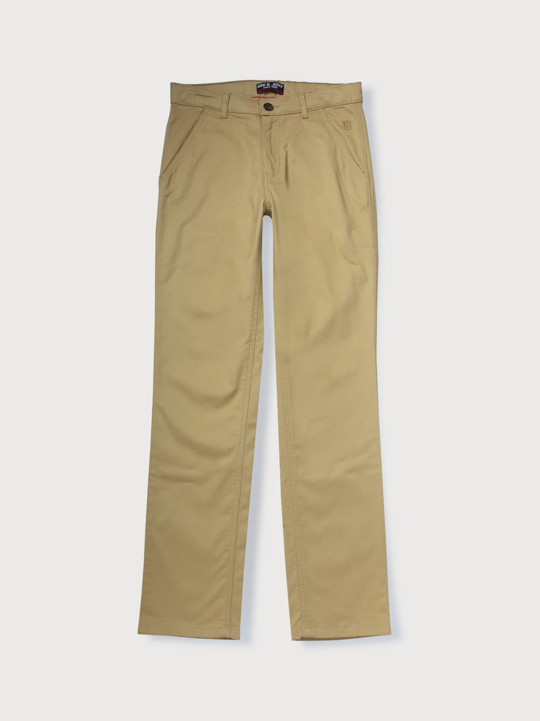 

Gini and Jony Boys Cotton Chinos Trousers, Khaki