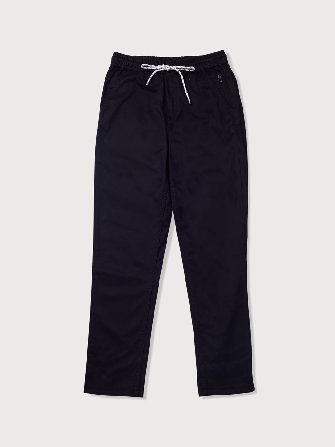 

Gini and Jony Kids Boys Cotton Solid Regular Trousers, Black