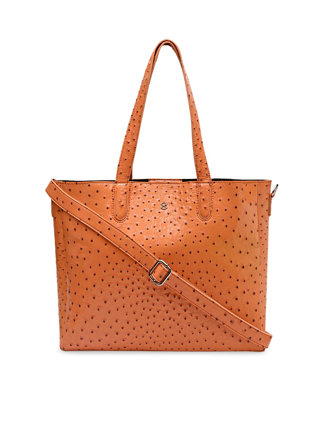 

HORRA Textured Structured Tote Bag, Orange
