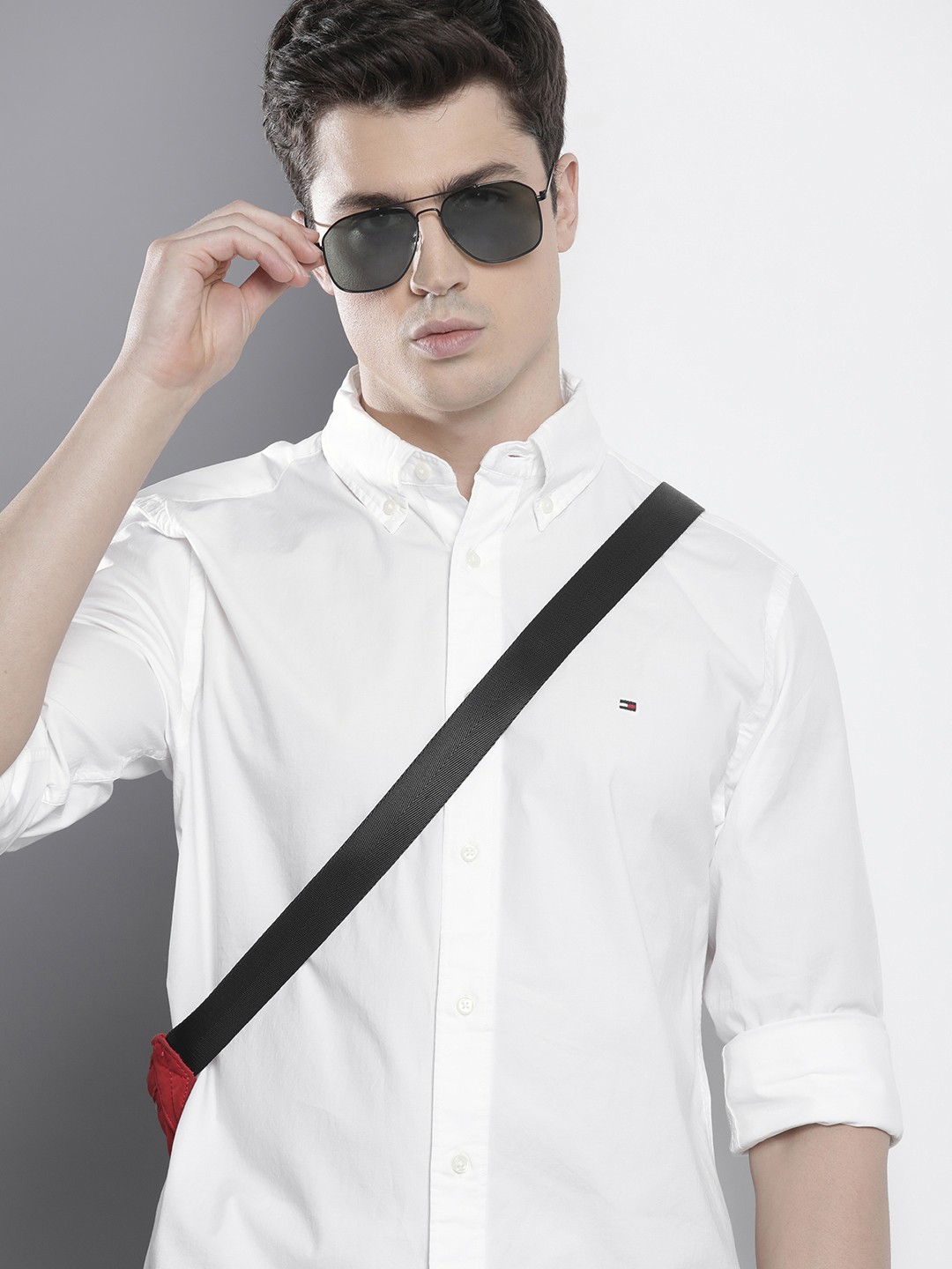 

Tommy Hilfiger Solid WCC CLASSIC FLEX POPLIN Casual Shirt, White