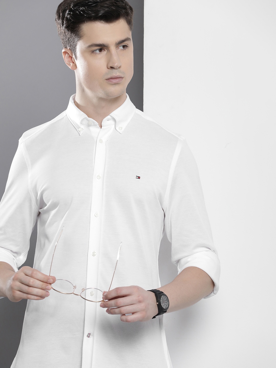 

Tommy Hilfiger Sustainable Slim Fit Pure Cotton Casual Shirt, White